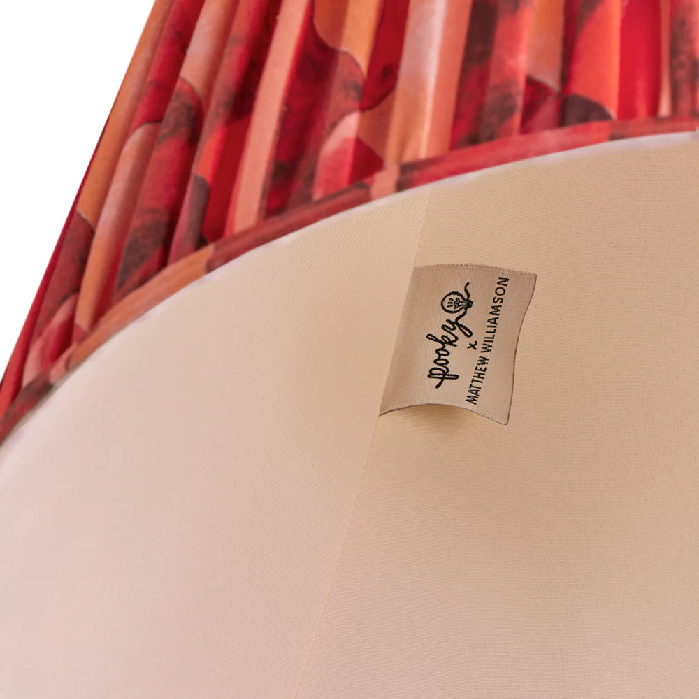 6 inch empire clip on shade in red harlequin by Matthew Williamson - Image 4