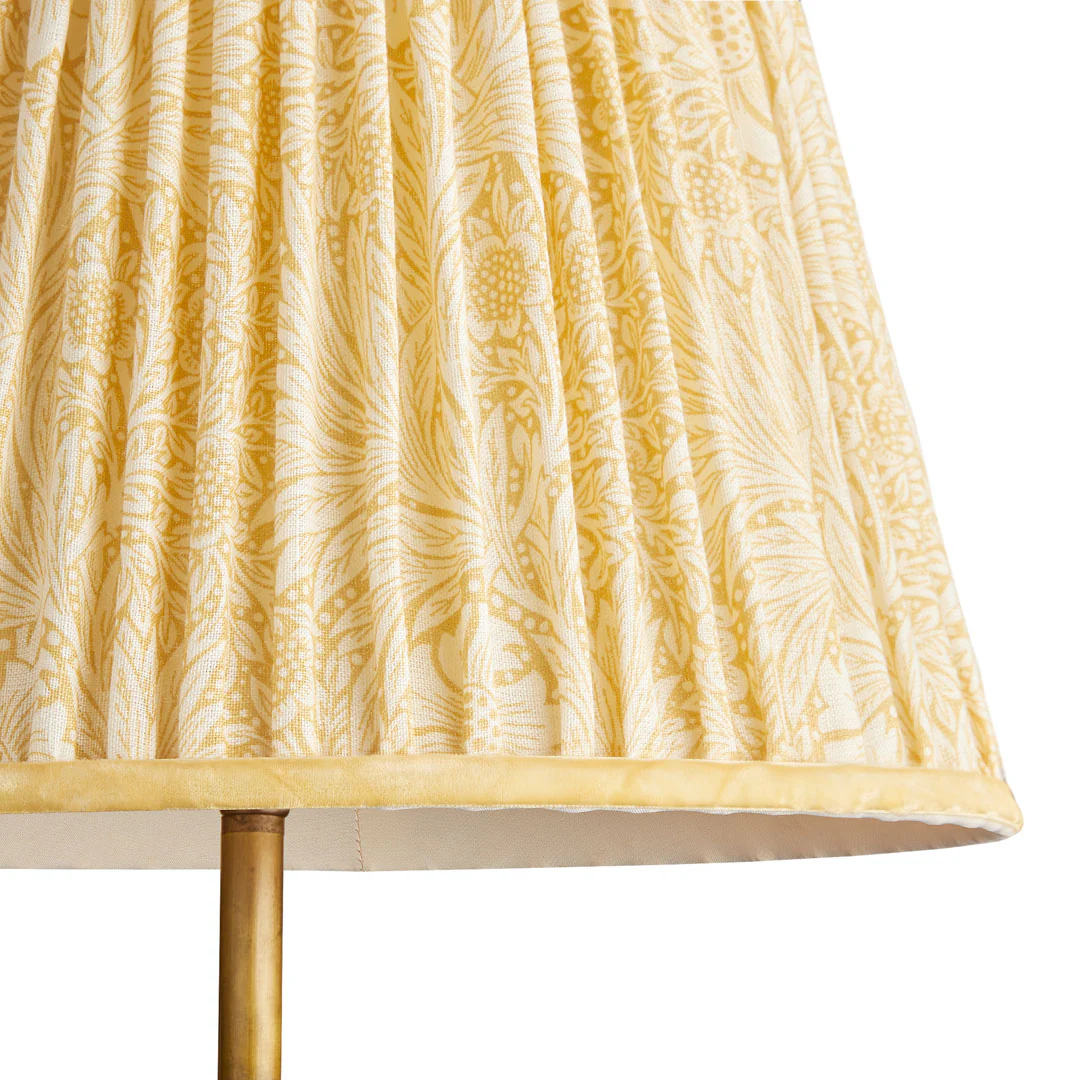 6 inch empire shade for cordless lamps in cowslip marigold linen by morris & co - Image 2