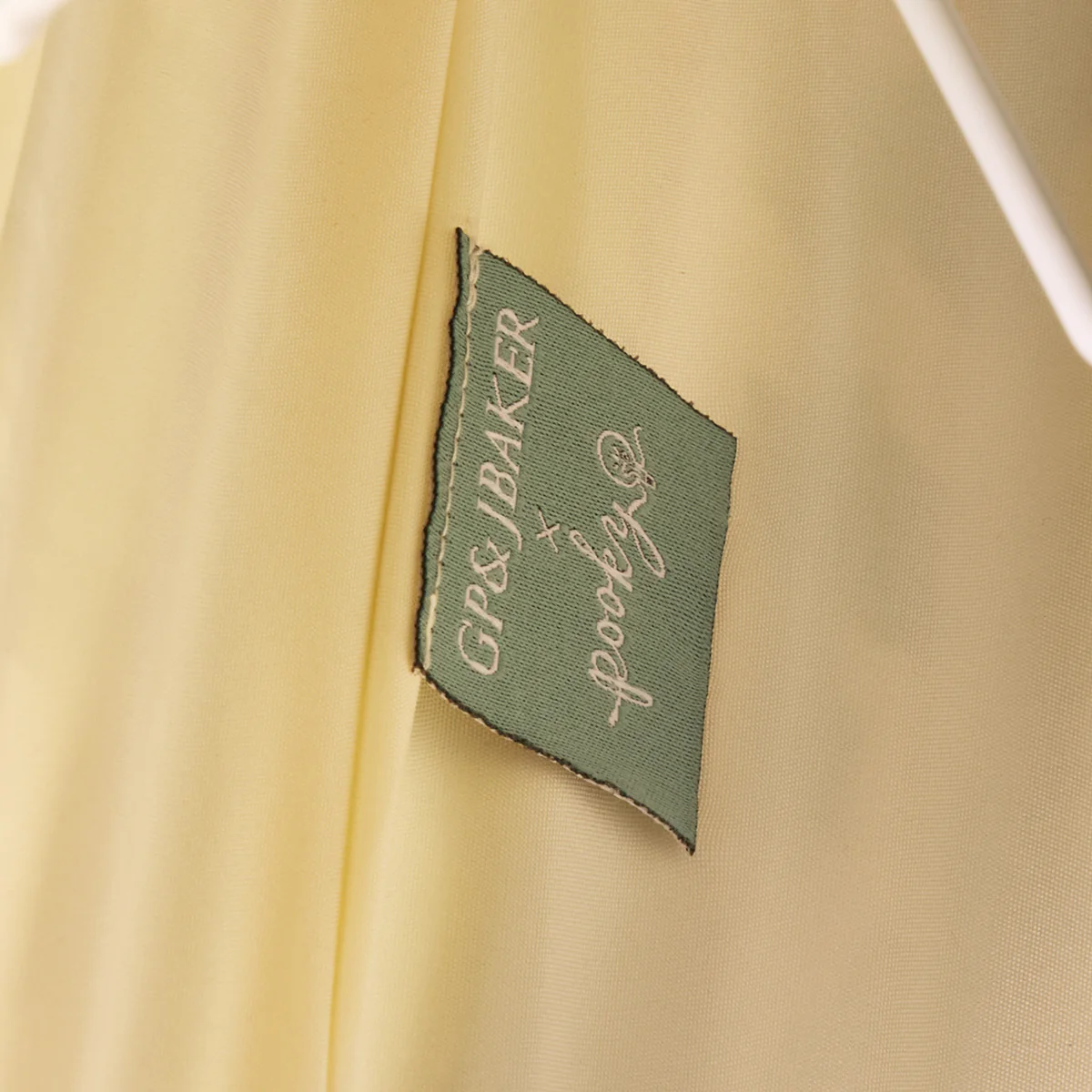 6 inch empire shade for cordless lamps in green blue Bokhara gathered linen by GP & J Baker - Image 4
