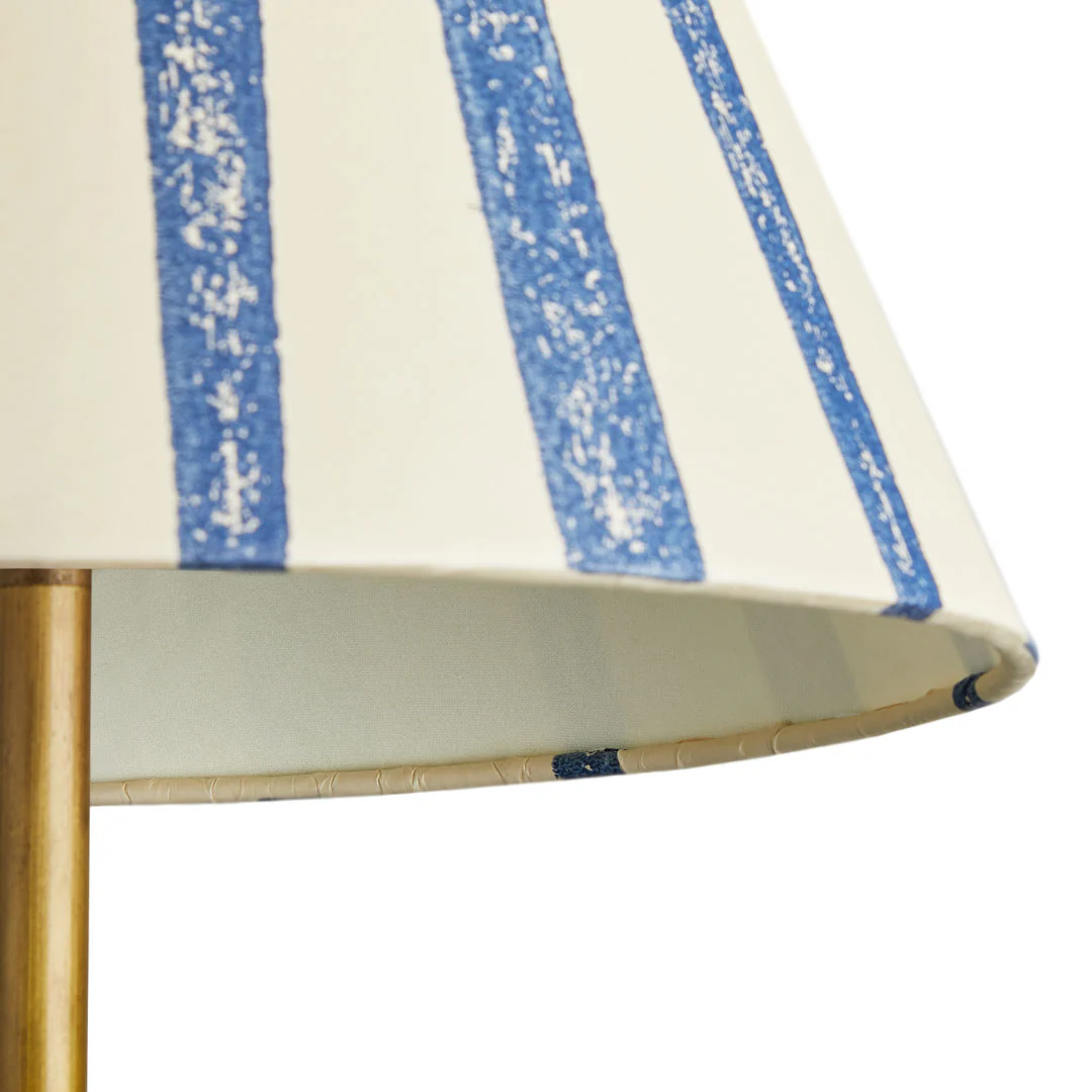 6 inch empire shade for cordless lamps in ocean tapers hand painted card - Image 2