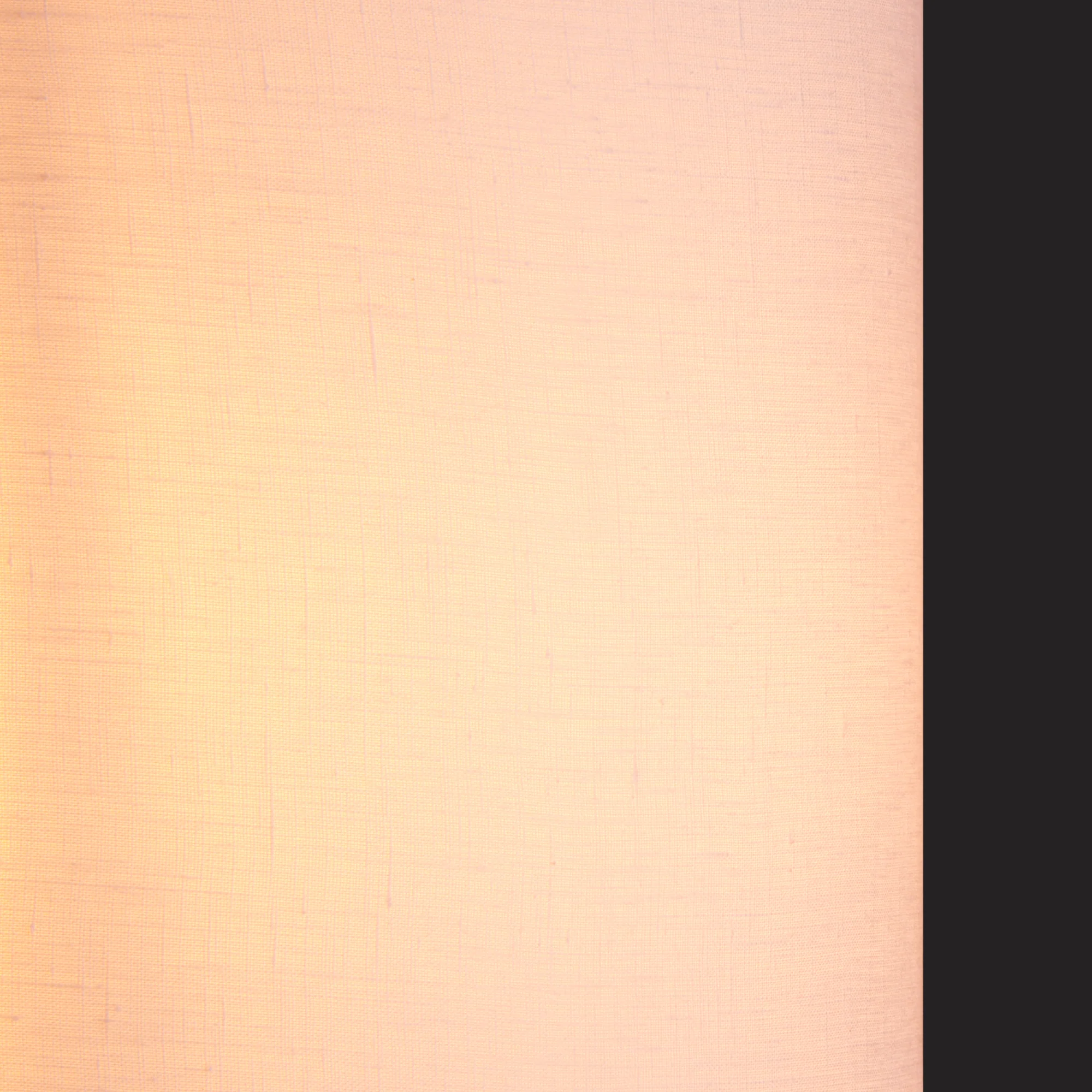 7 inch drum shade in white linen - Image 3