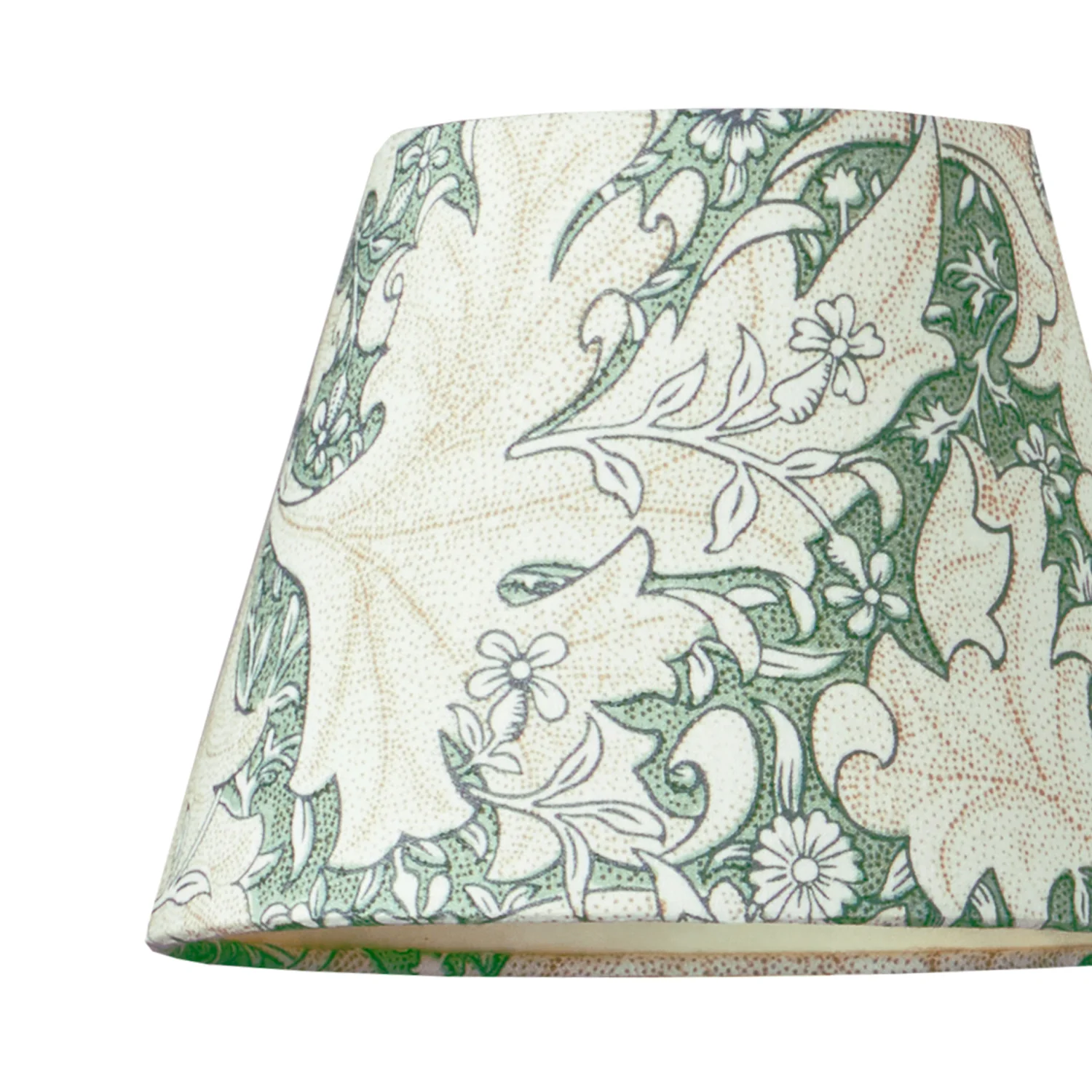 7 inch pendant shade in thyme wallflower printed cotton by Morris & Co - Image 2