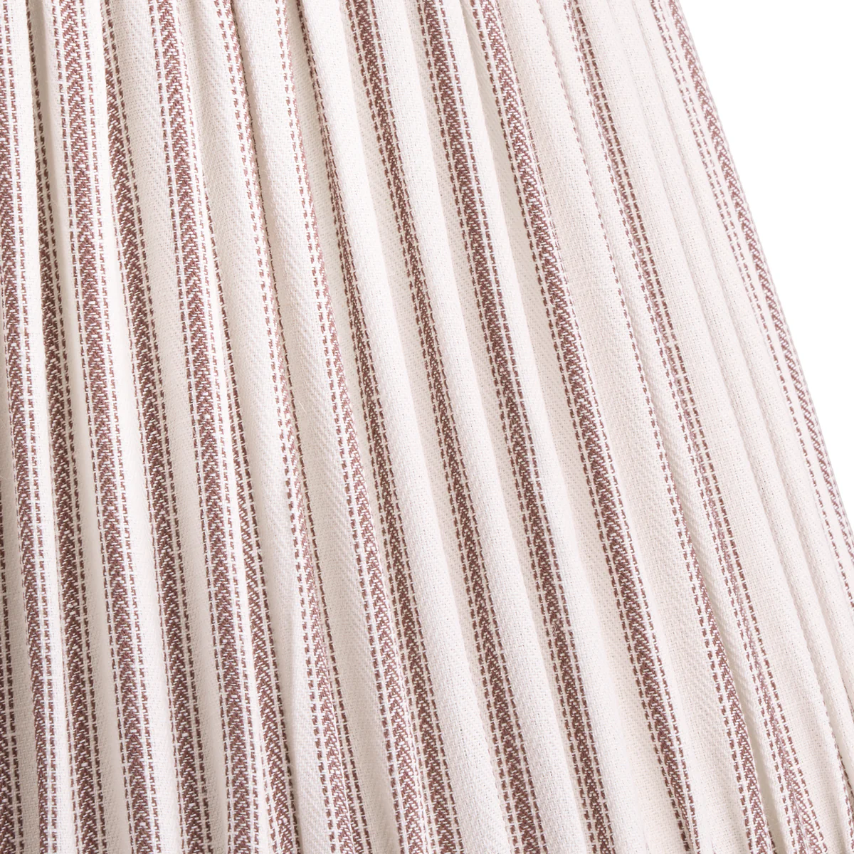 8 inch empire bloomer shade for cordless lamps in rust ticking linen