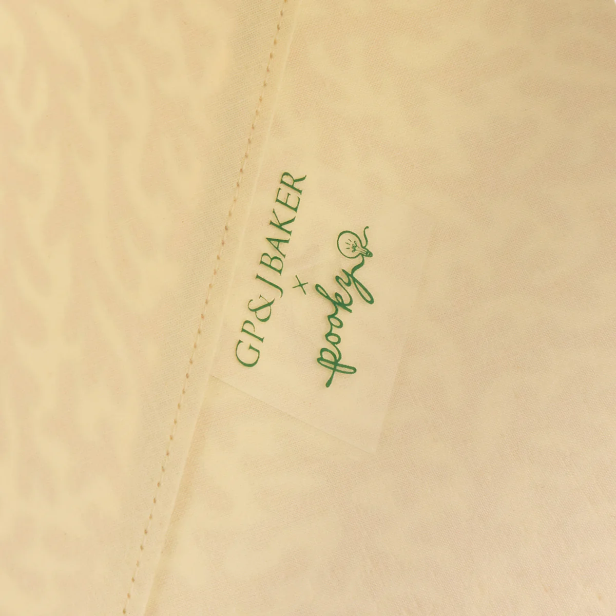 8 inch empire clip on shade in green blue Tuffley cotton by GP & J Baker - Image 4