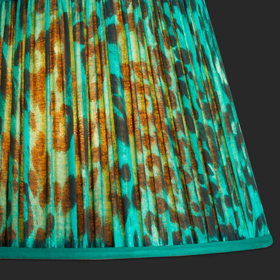 8 inch empire clip on shade in jade leopard love by matthew williamson - Image 2