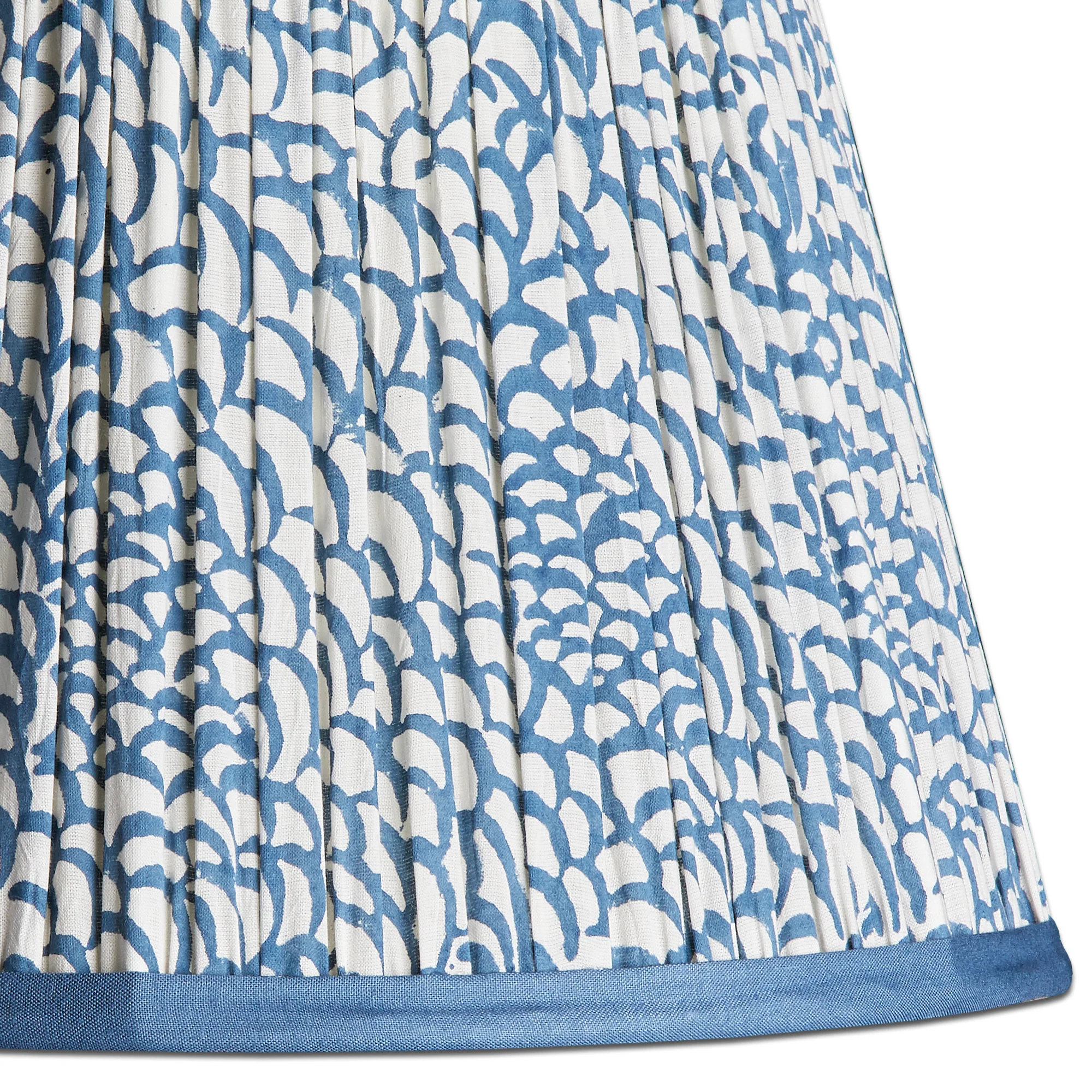 8 inch empire clip on shade in turkish blue fishscales with blue tape - Image 3