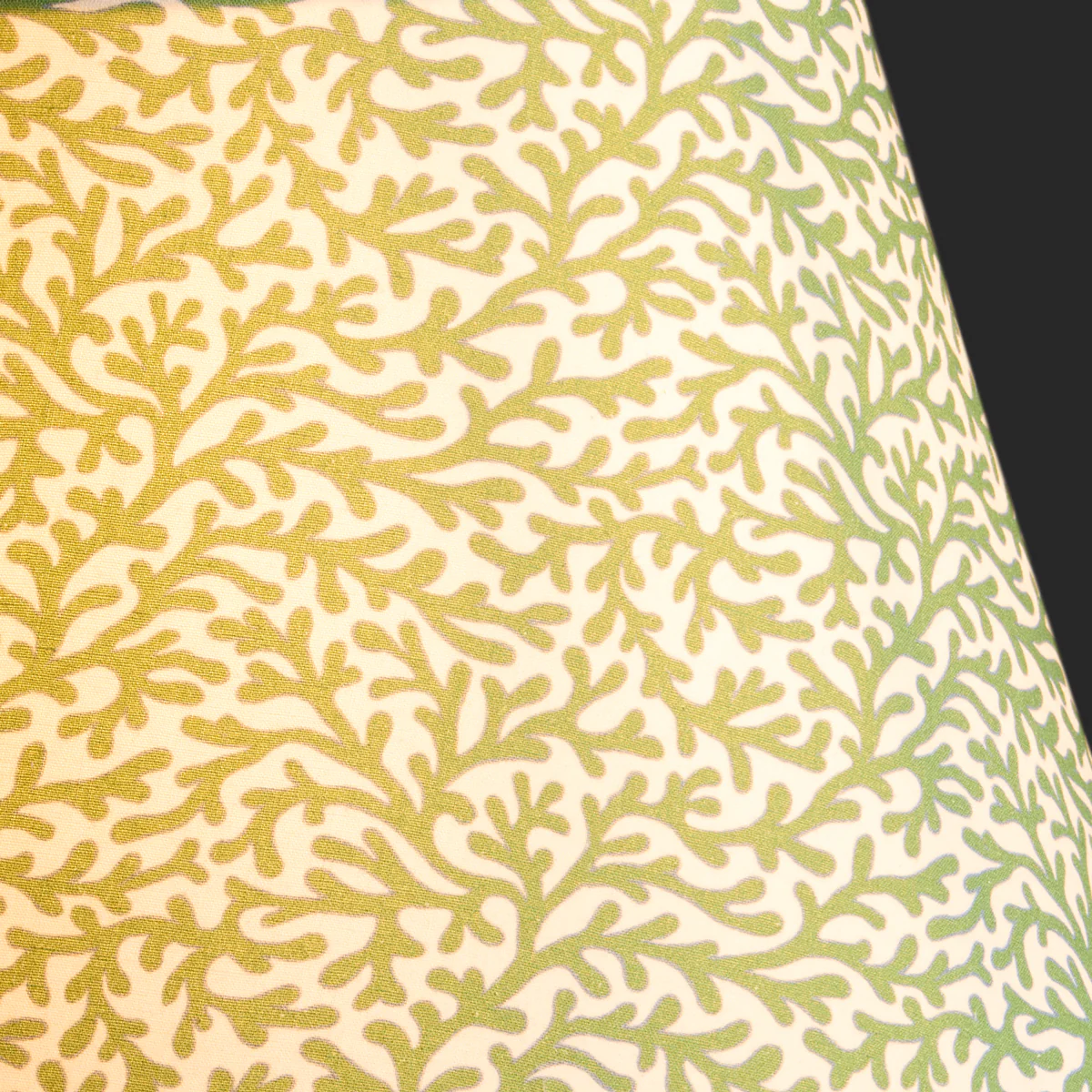8 inch empire shade for cordless lamps in green blue Tuffley cotton by GP & J Baker - Image 3