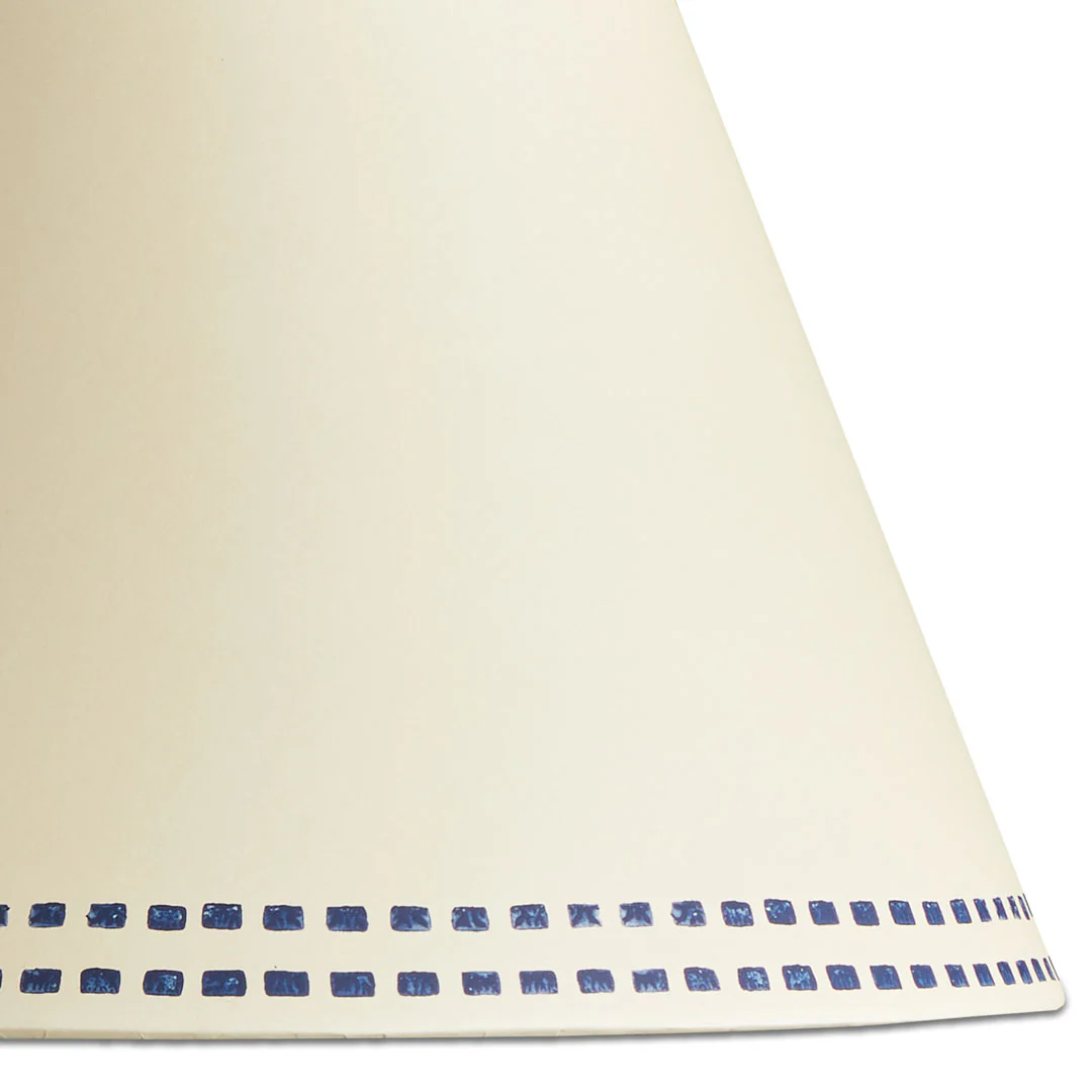 8 inch empire shade for cordless lamps in ocean tracks hand painted card