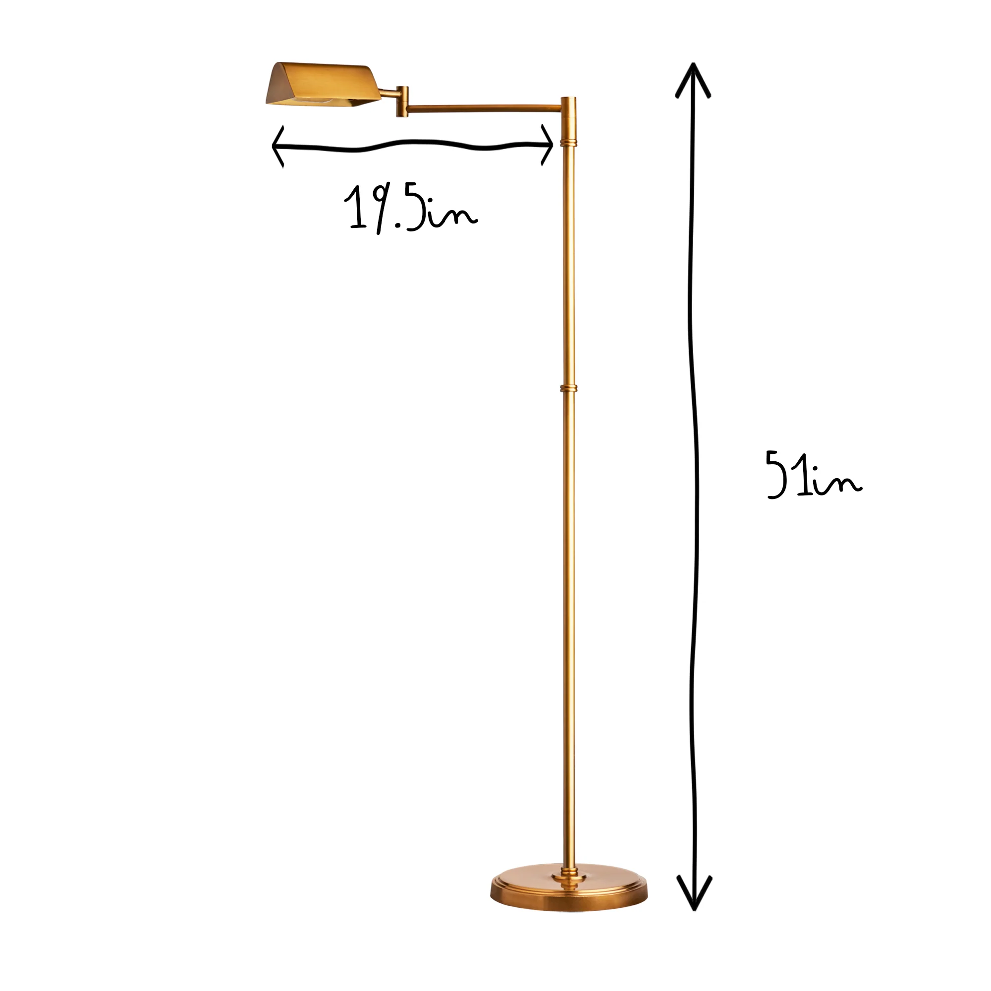 Aesop floor lamp in antiqued brass - Image 12