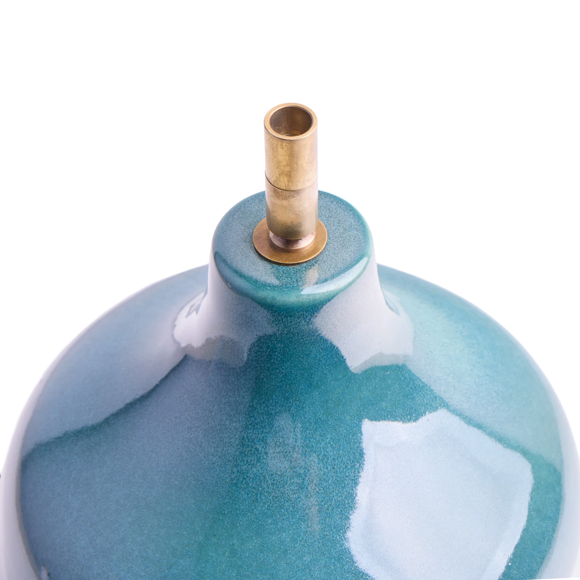 Amble cordless table lamp in green ceramic - Image 5