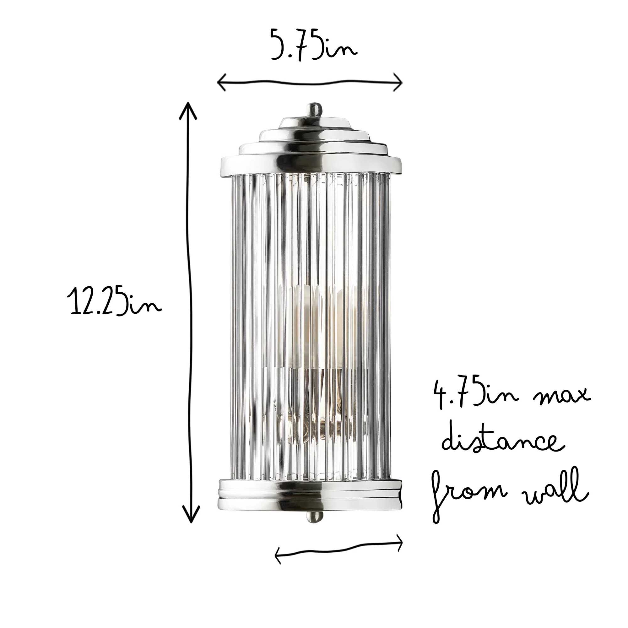 Baby Roddy wall sconce in nickel - Image 12