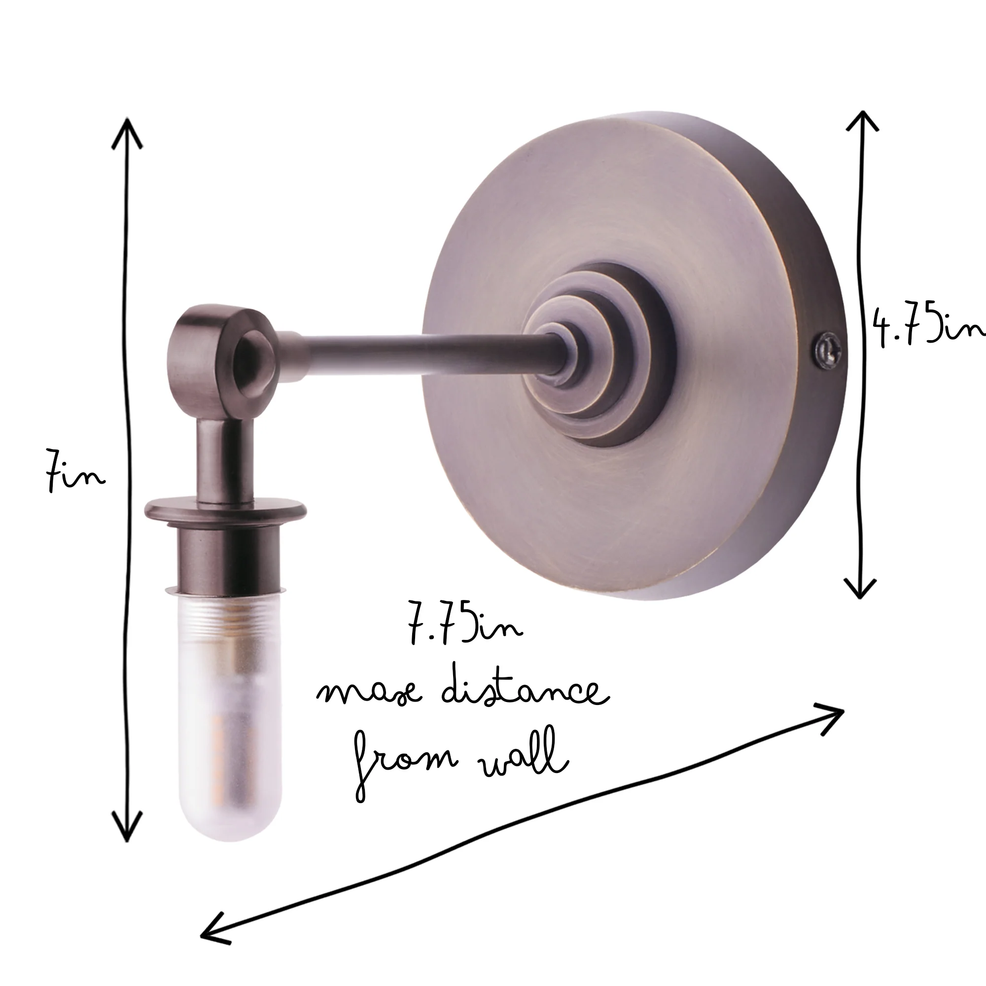 Bathroom Elbow wall fixture in bronze - Image 6