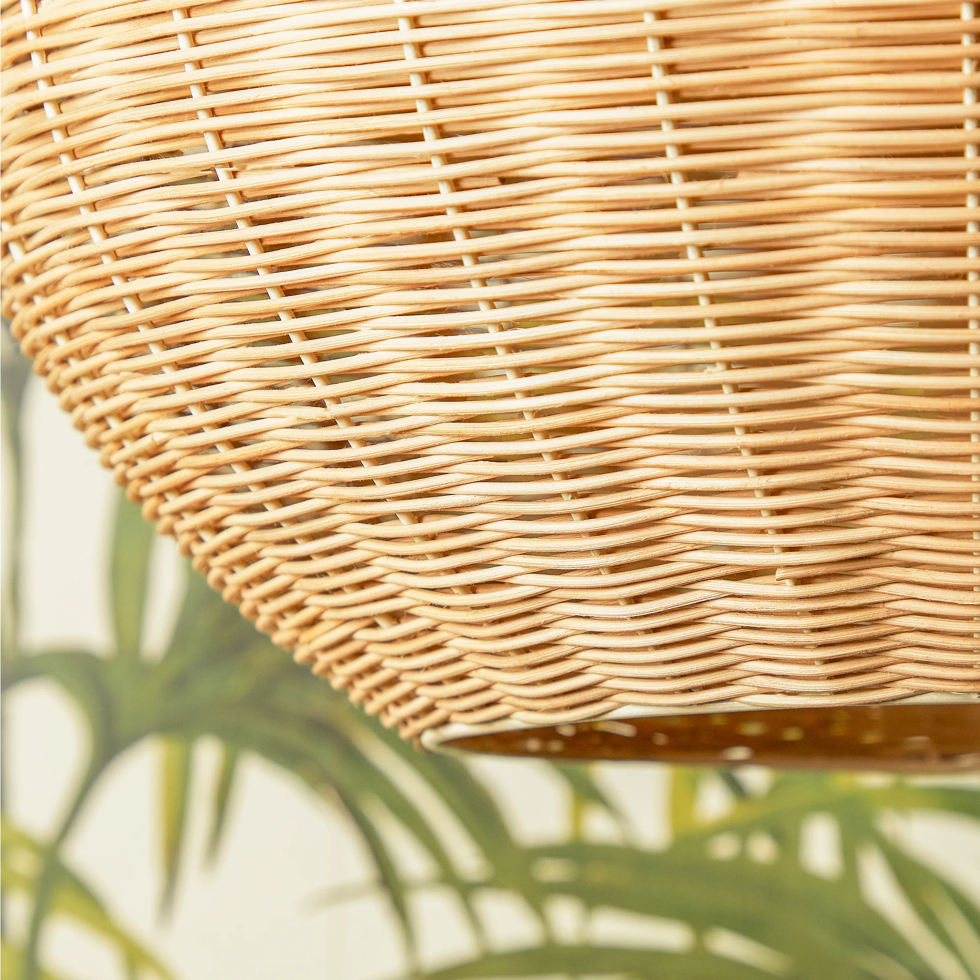 Bellamy pendant light in natural cane - Image 5