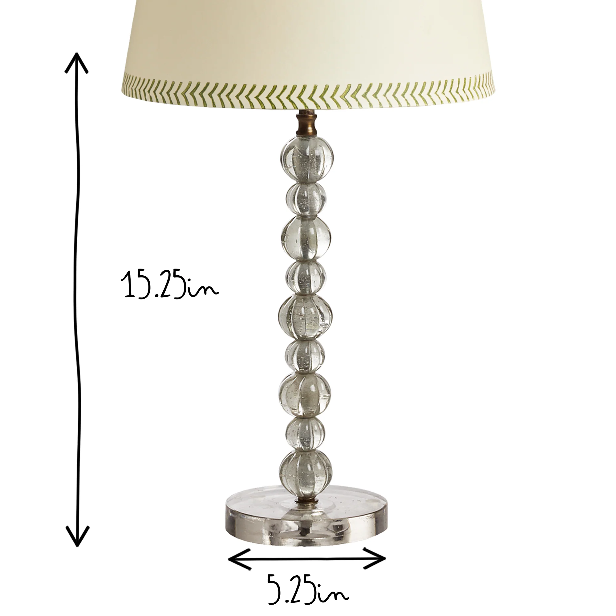 Bonbon table lamp in clear blown glass - Image 7