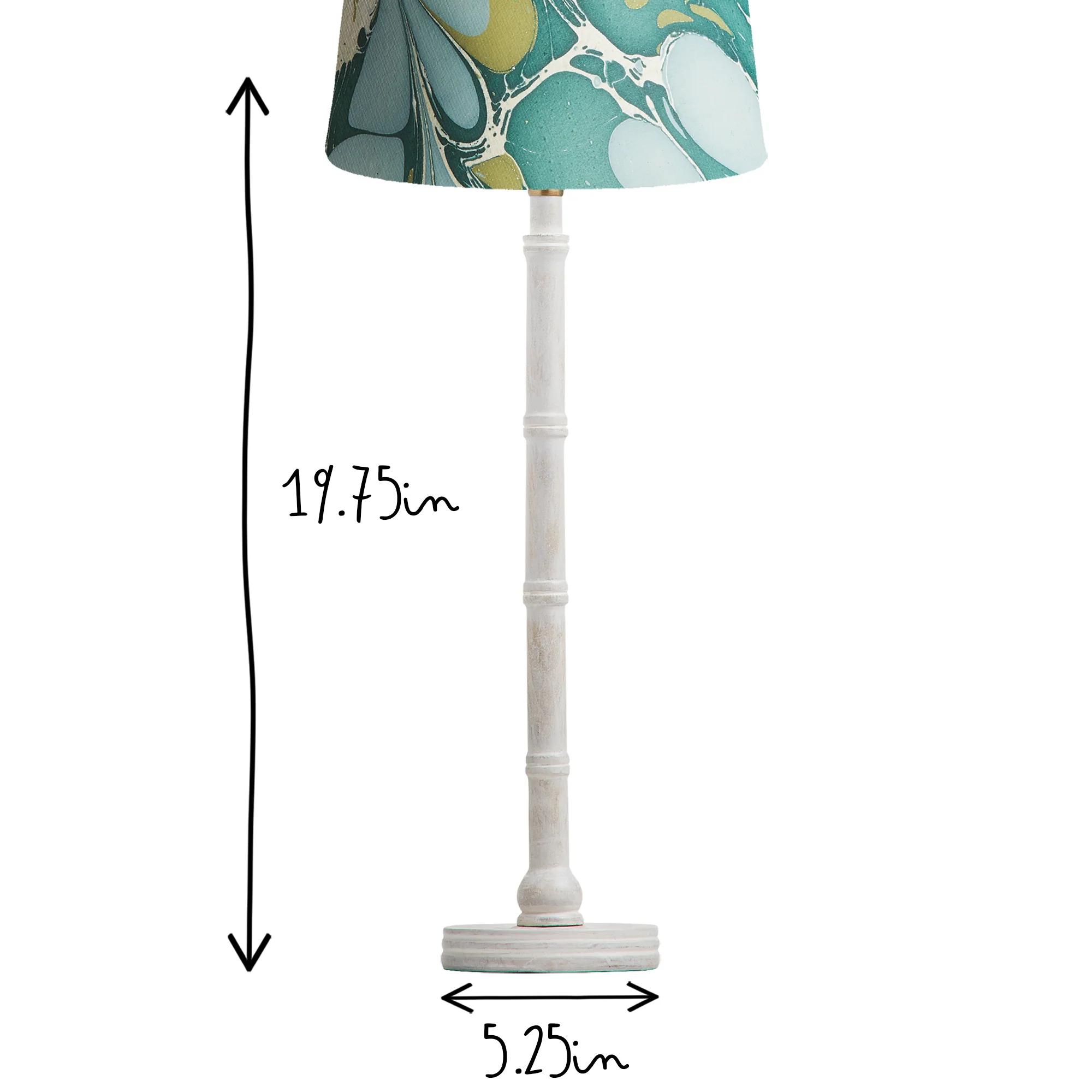 Boodle table lamp in white - Image 3