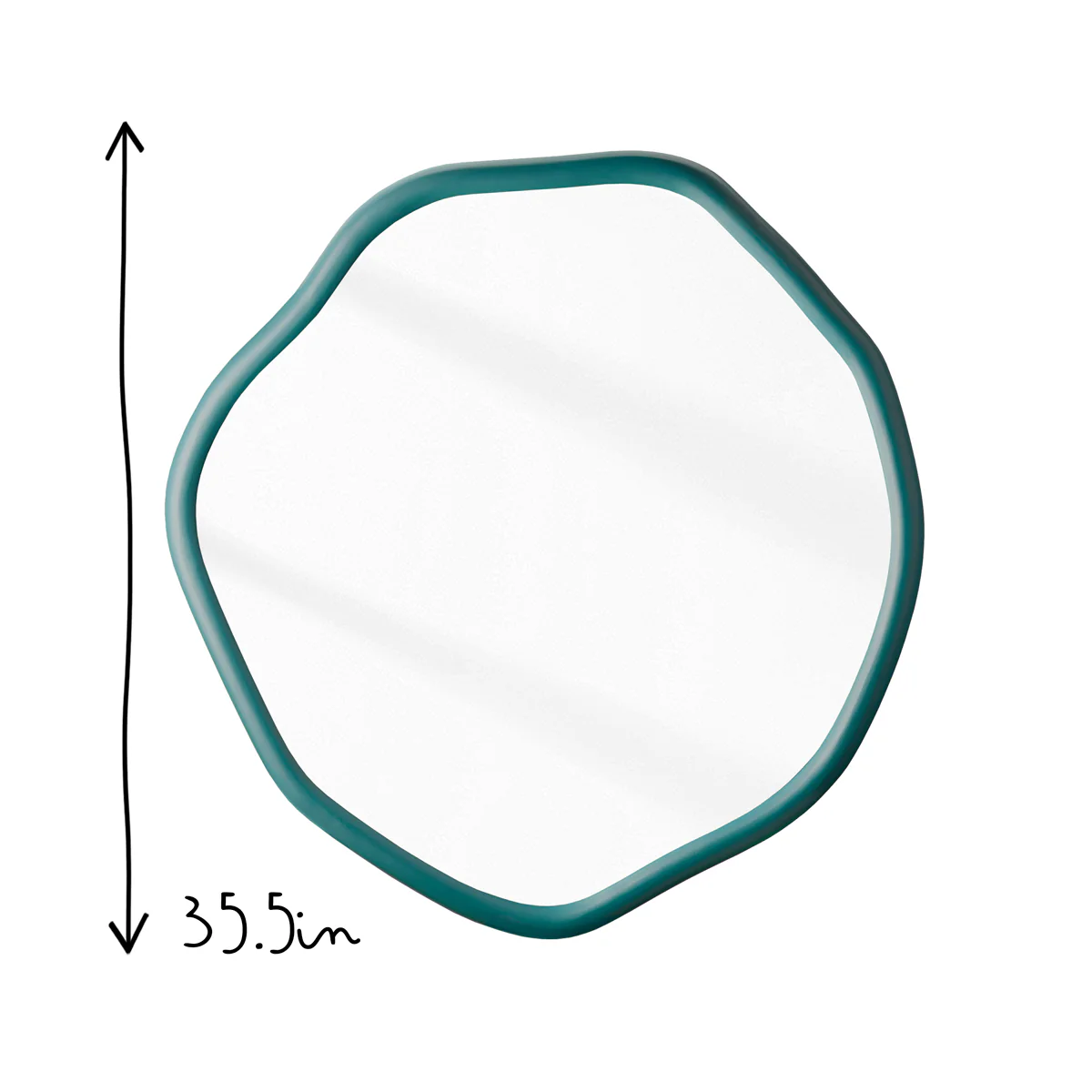 Brandy mirror in denim by the Novogratz - Image 8