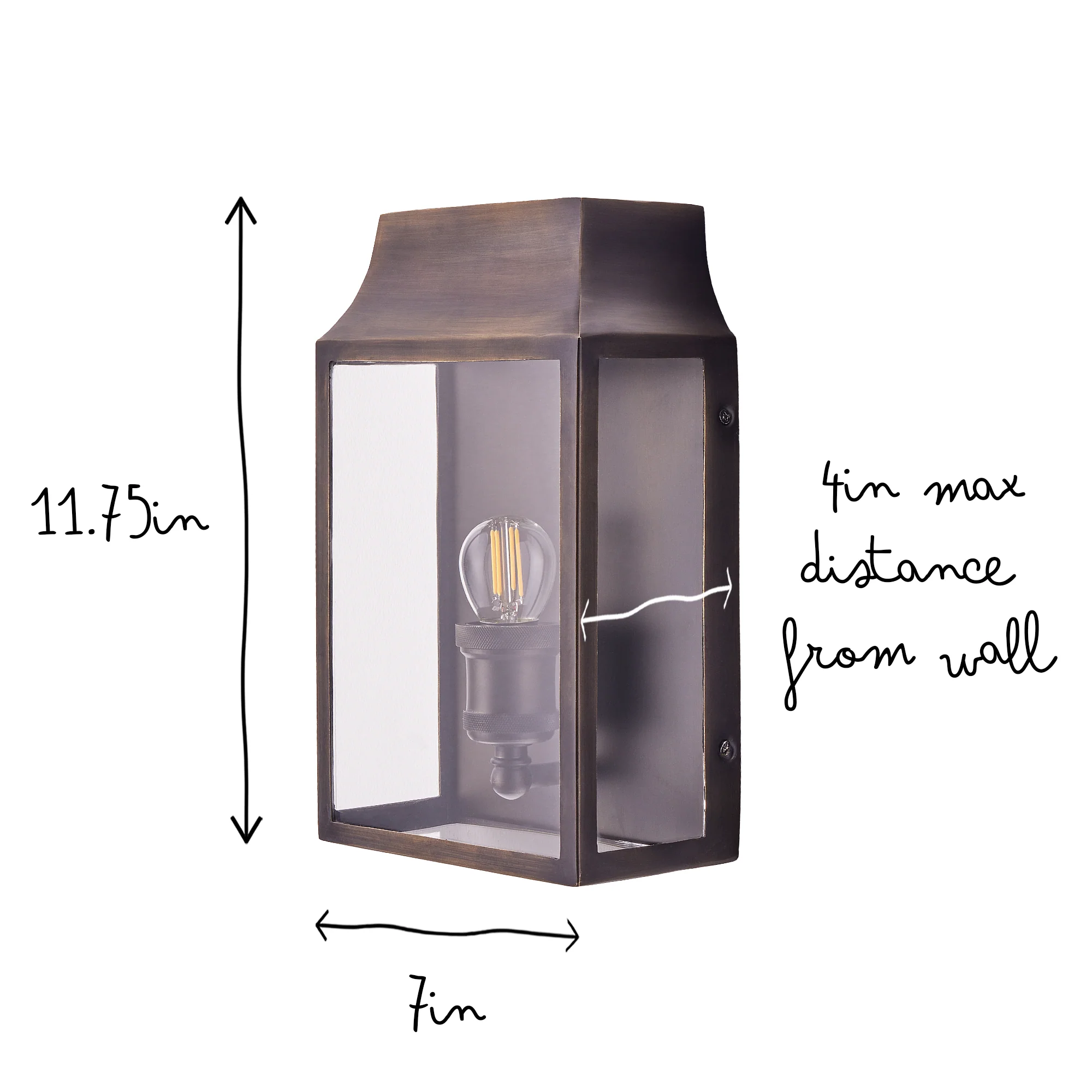 Crail wall sconce in bronze - Image 12