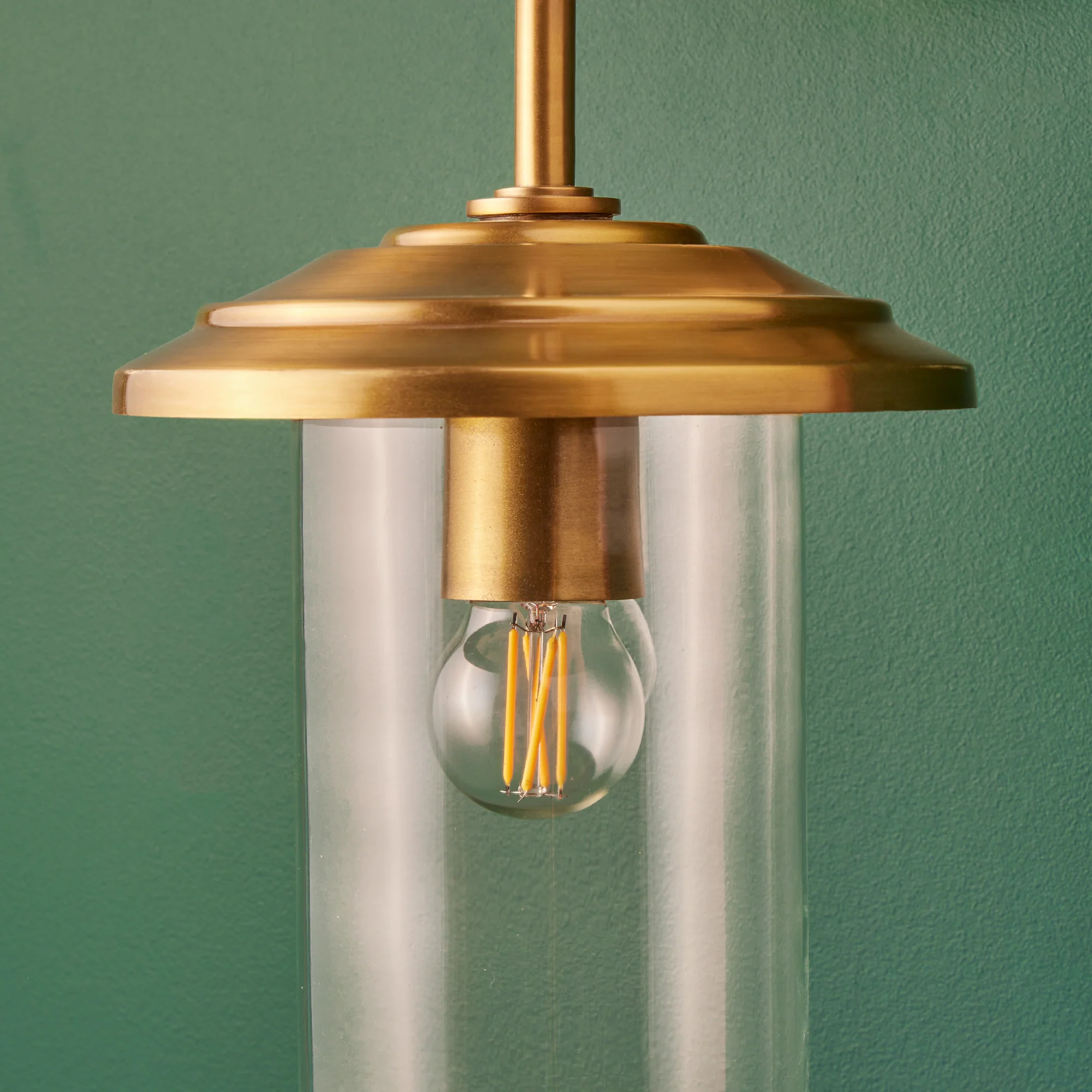 Curlew wall sconce in antiqued brass - Image 7