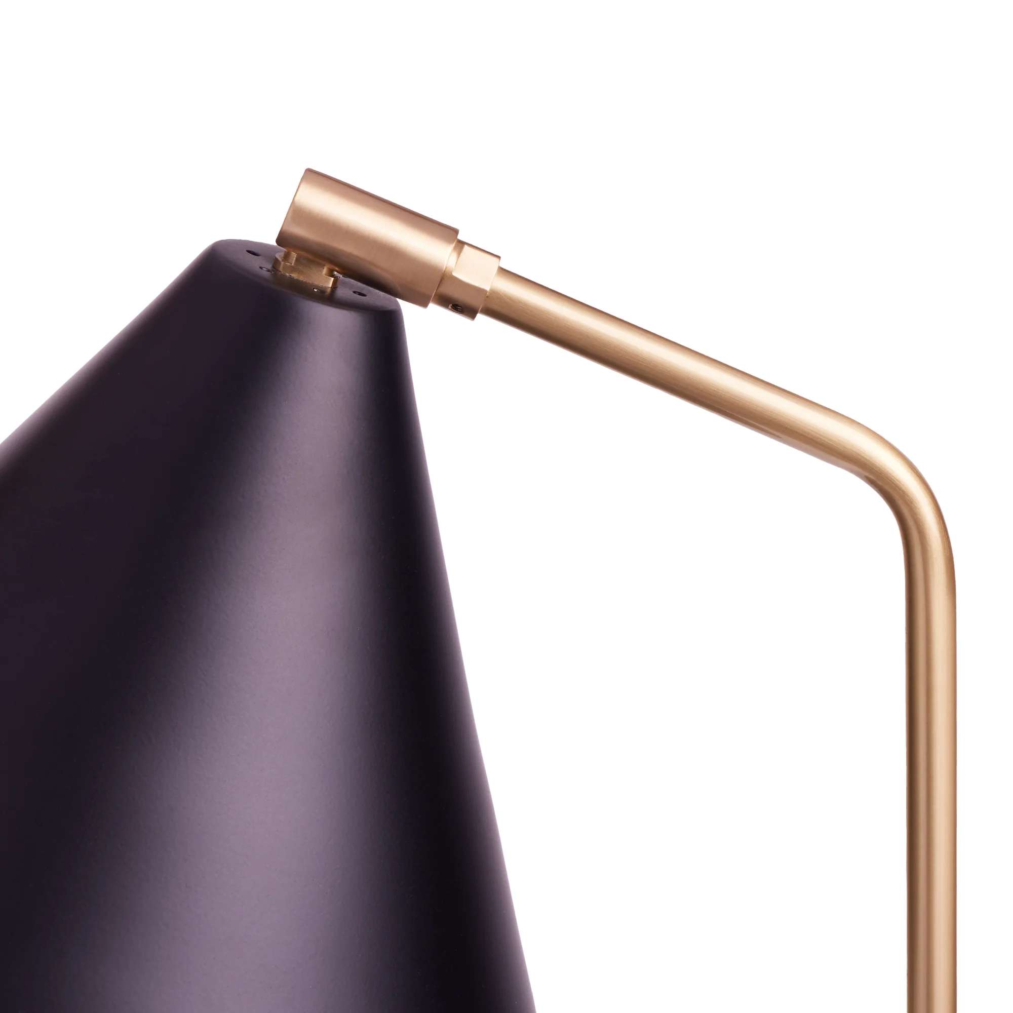 Drax Desk light in antiqued brass with a black hood - Image 4