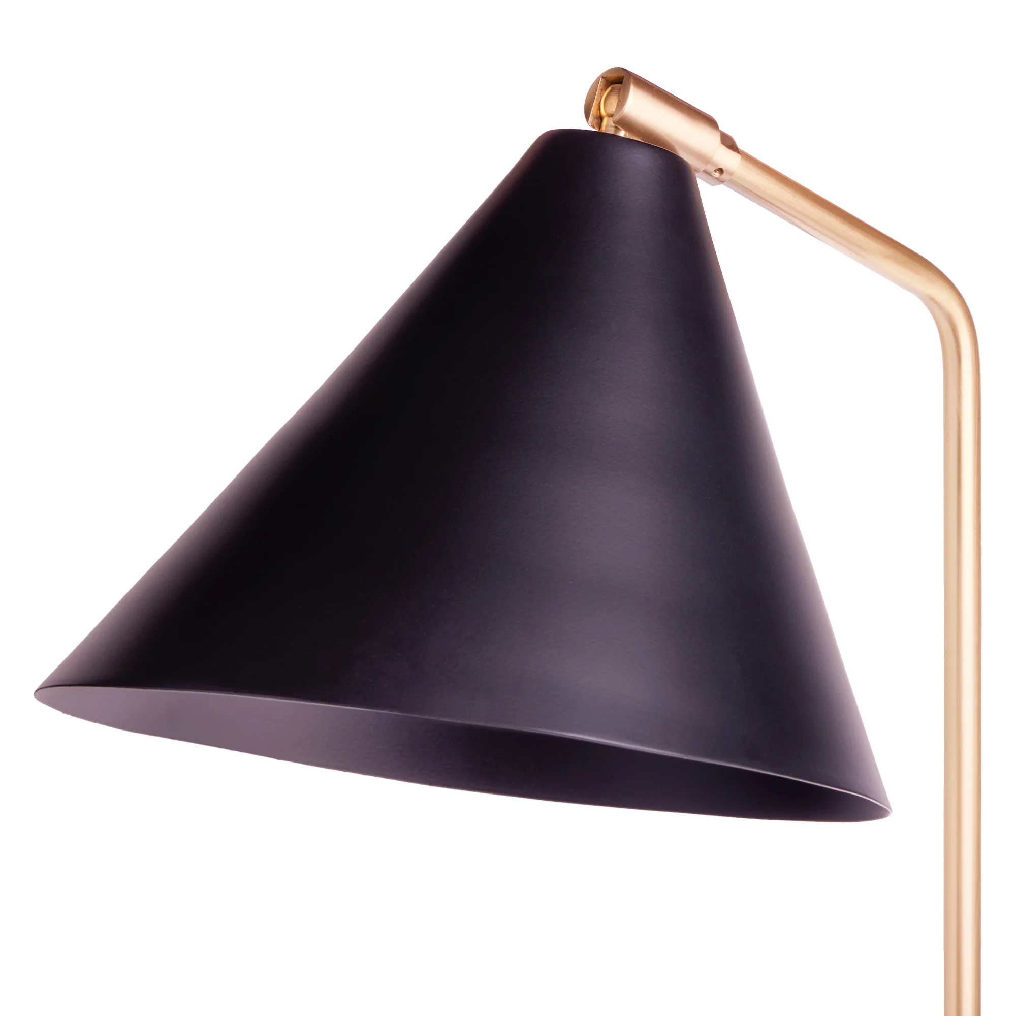 Drax Desk light in antiqued brass with a black hood - Image 5