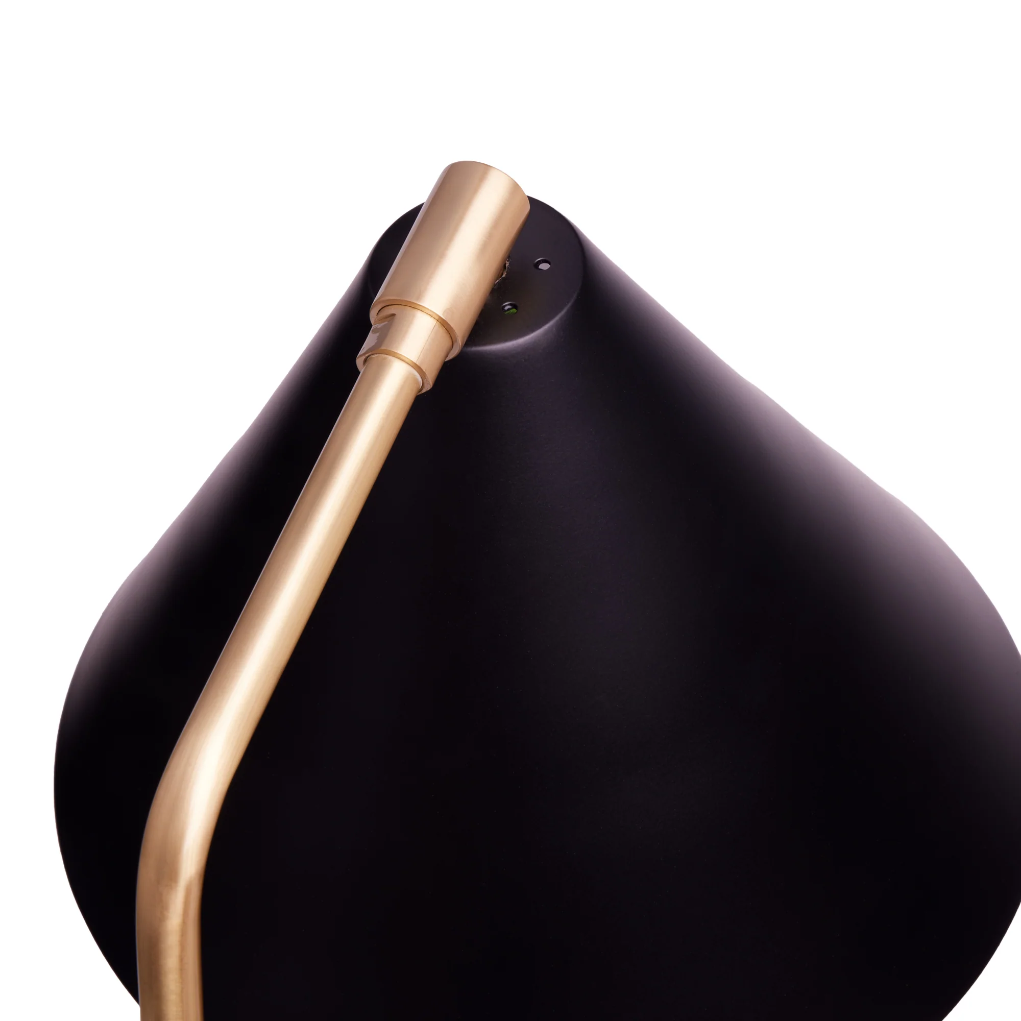 Drax Desk light in antiqued brass with a black hood - Image 8