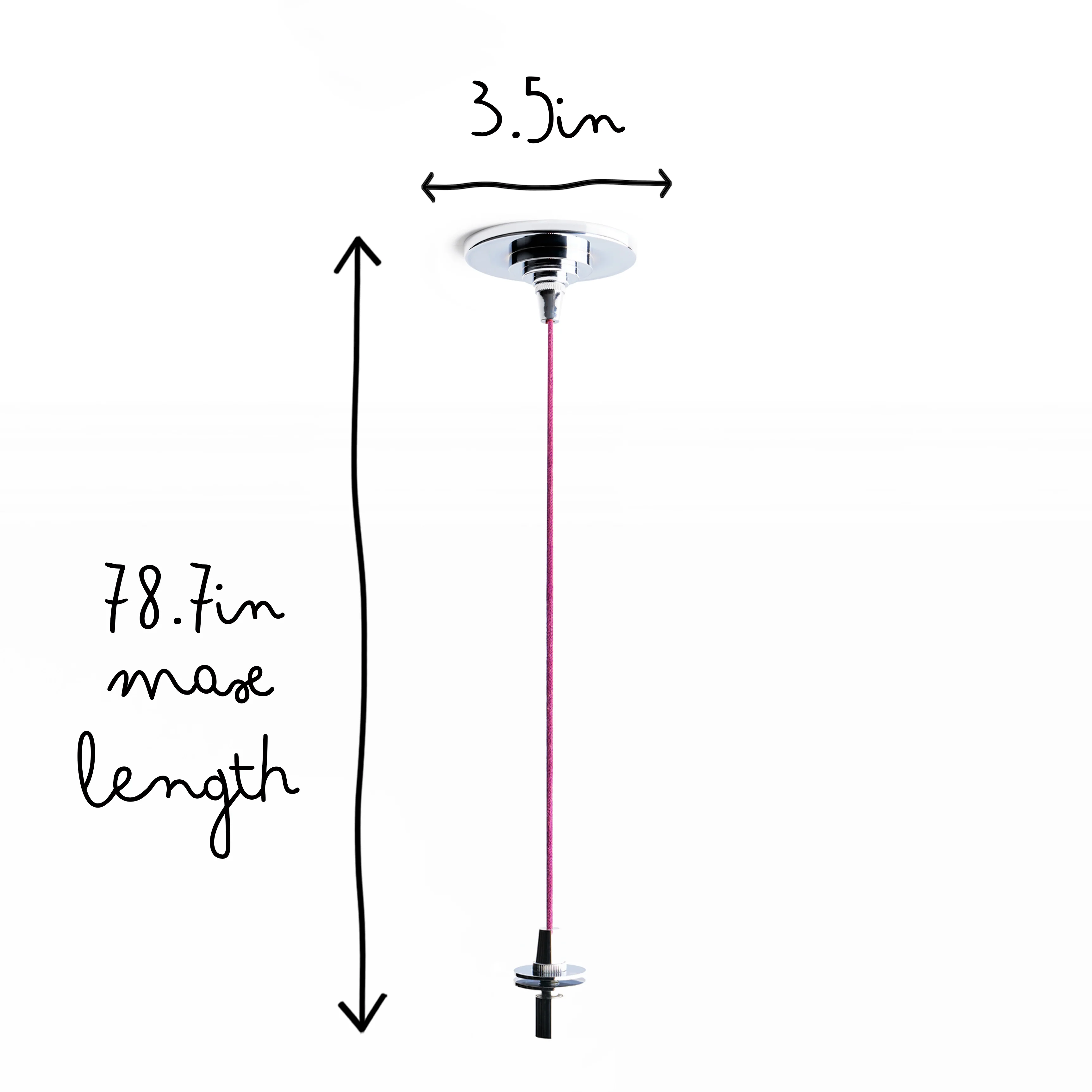 Elbow Rechargeable pendant kit in chrome - Image 9