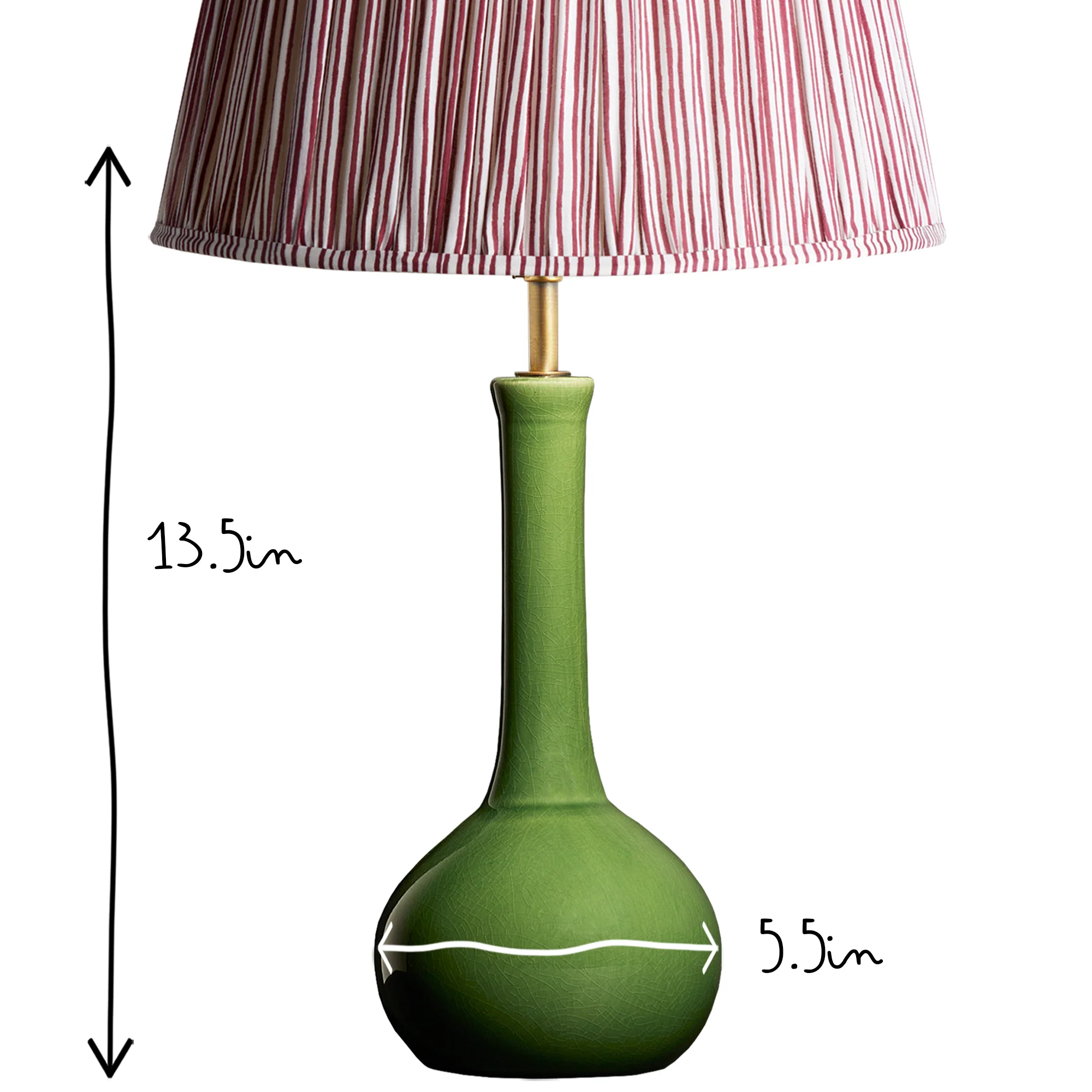 Ellie table lamp in emerald ceramic - Image 6