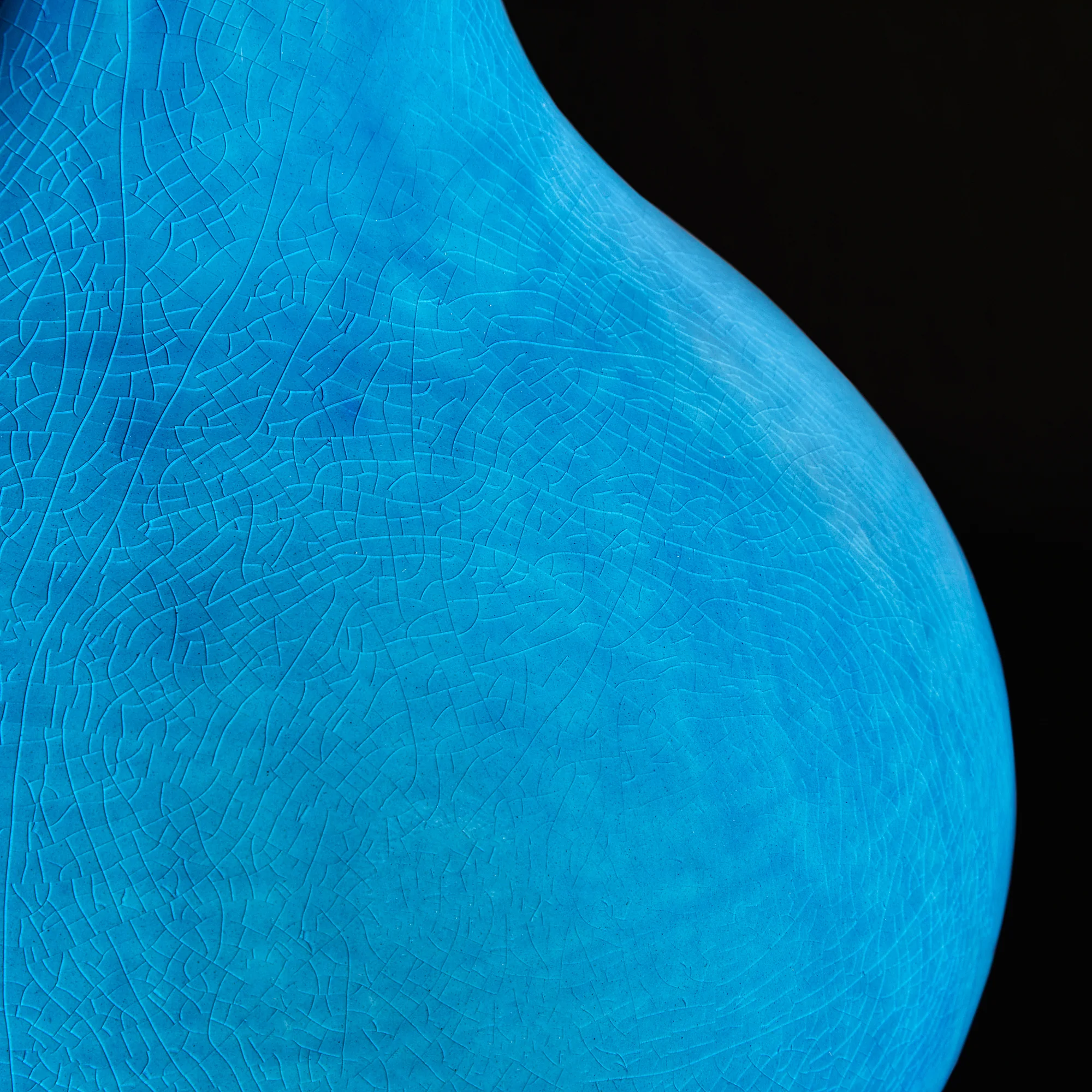 Ellie table lamp in turquoise ceramic - Image 3