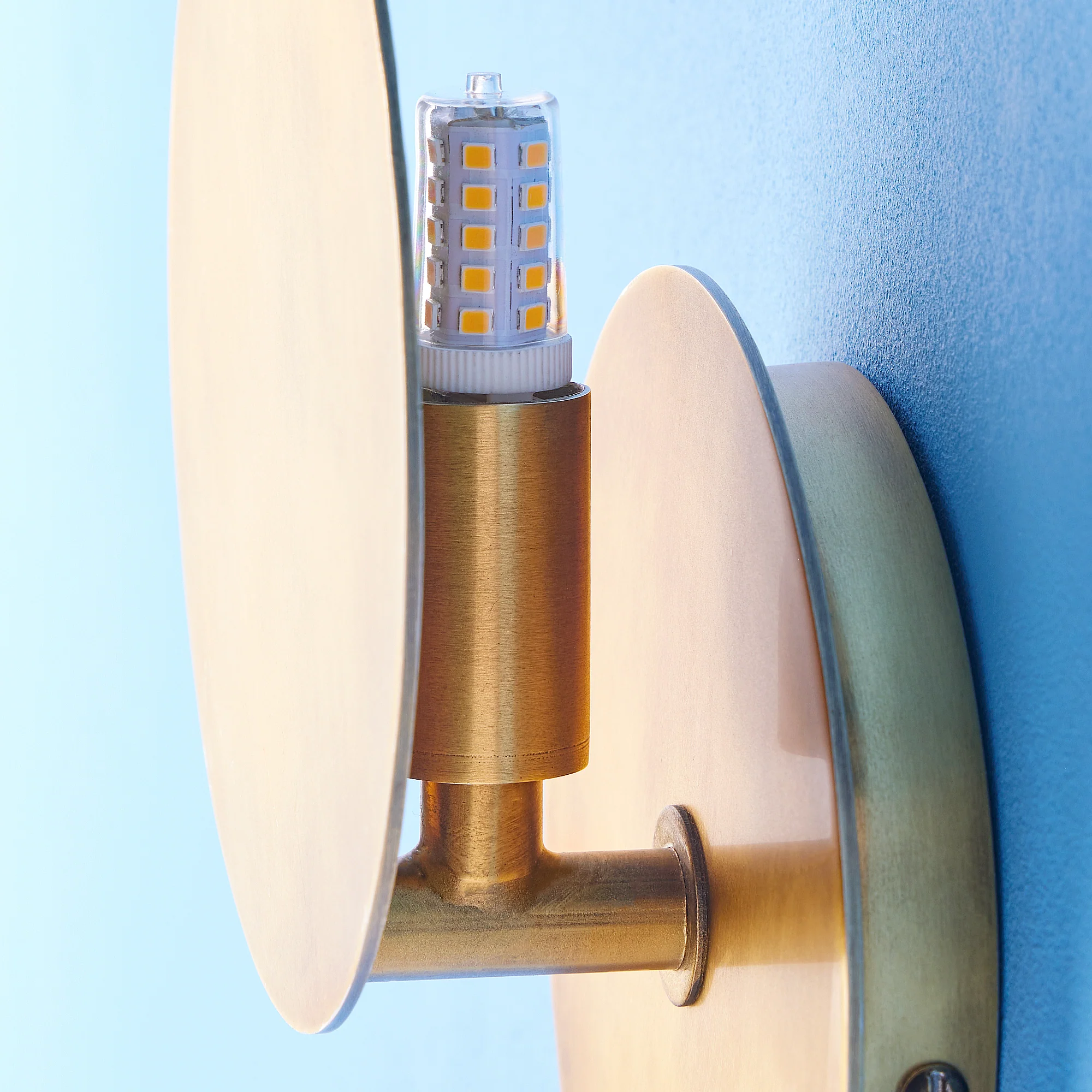 Franz wall sconce in antiqued brass finish - Image 9
