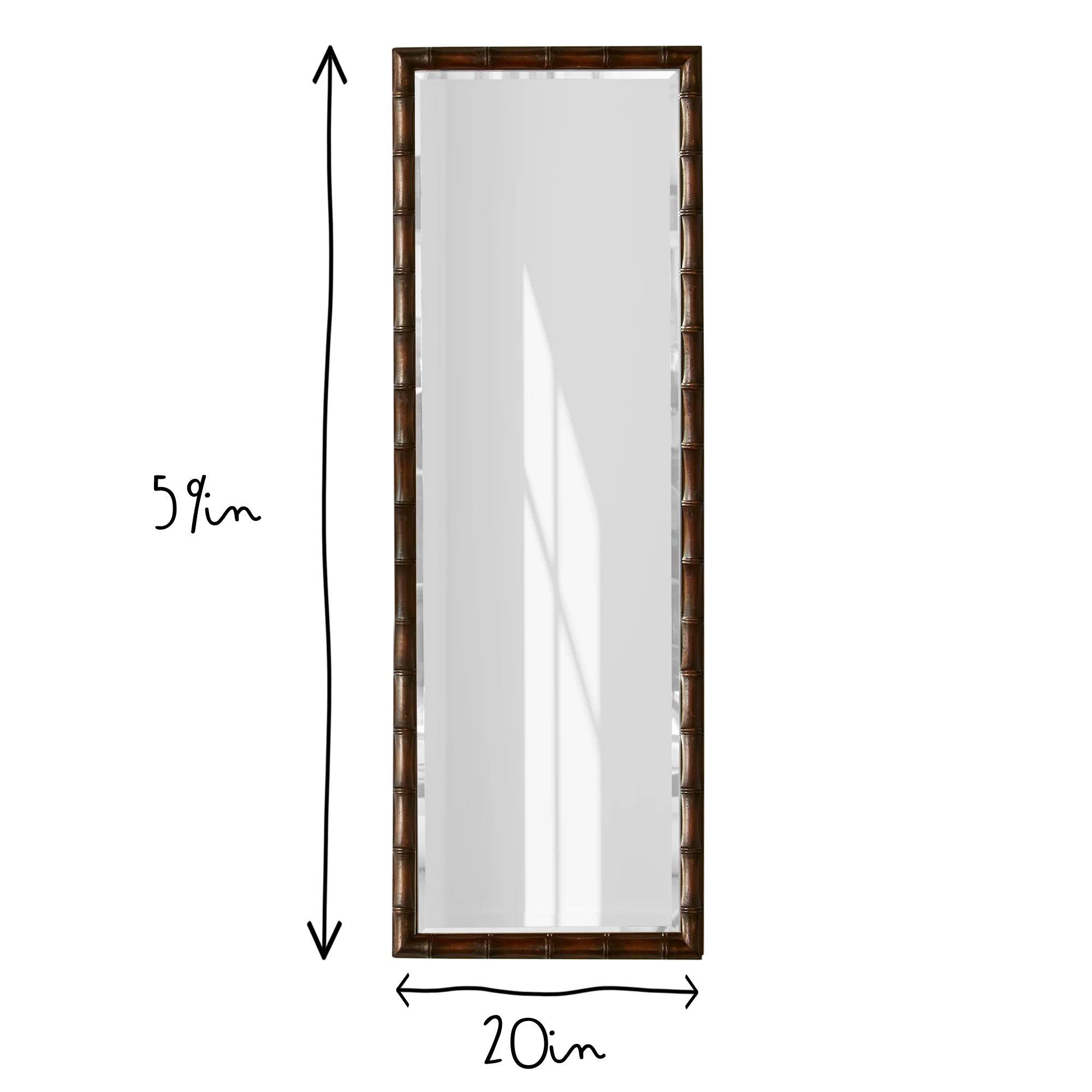 full length Baloo mirror in mahogany - Image 4