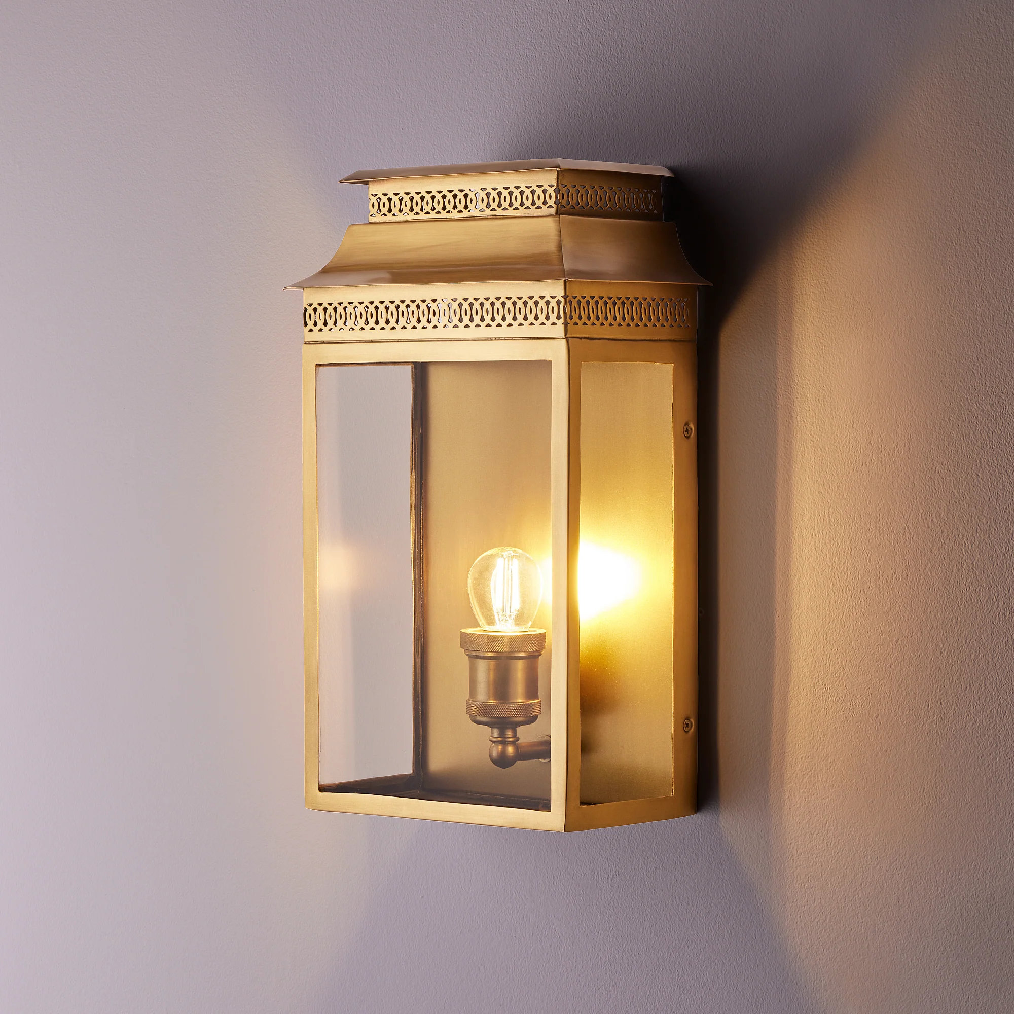 Hastings wall sconce in antiqued brass - Image 2
