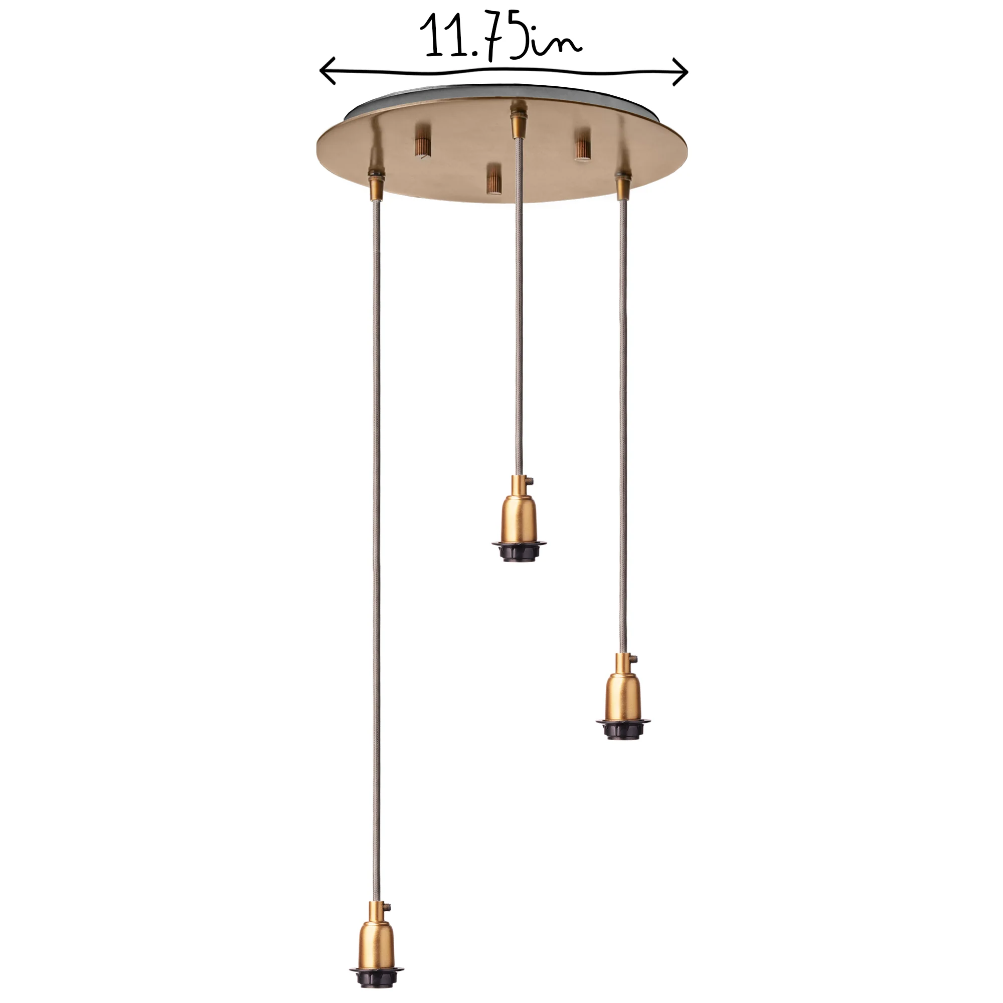 Heath circular ceiling fitting in antiqued brass - Image 6