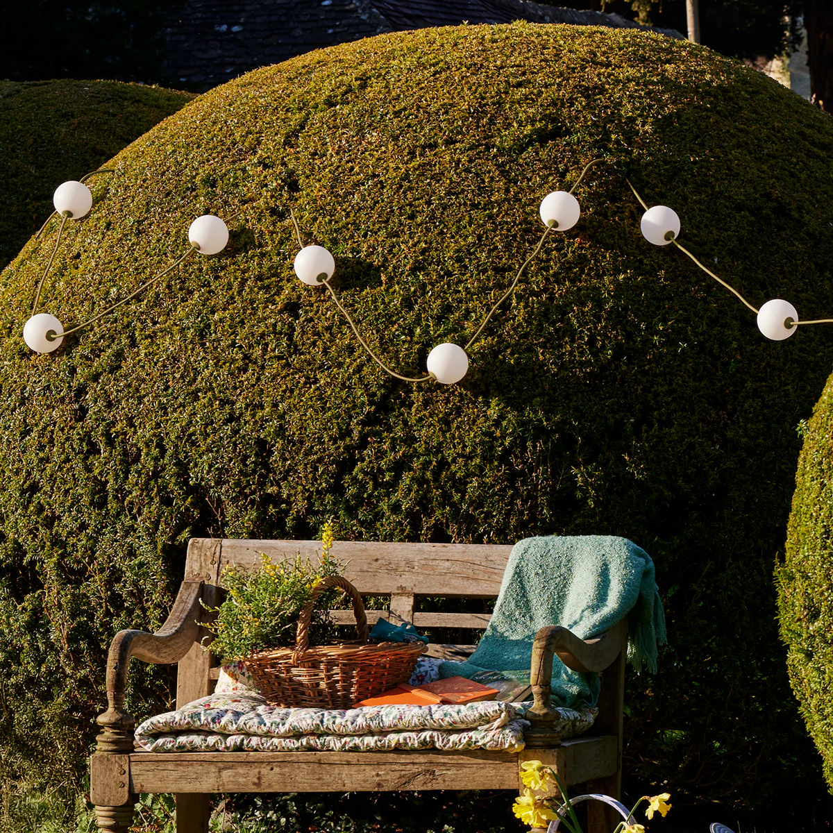 Heidi solar string lights in moss by the Novogratz - Image 3