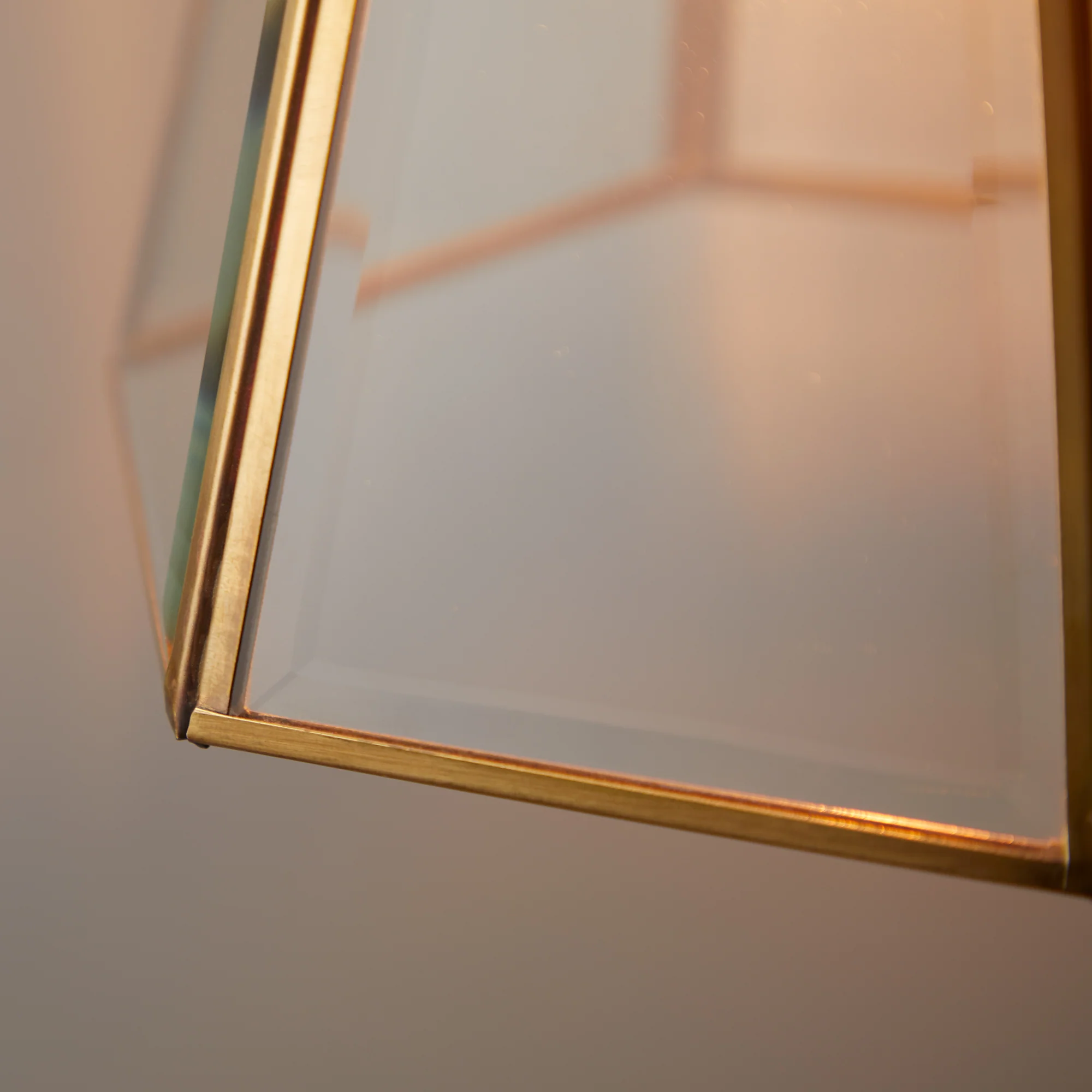 Hexagonal Luxor lantern in clear glass - Image 3