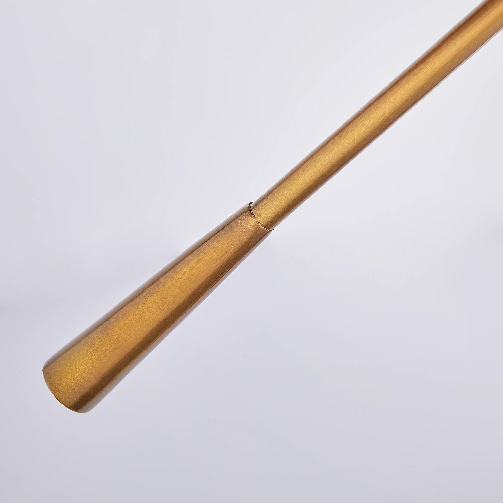 Hopper floor lamp in antiqued brass - Image 7