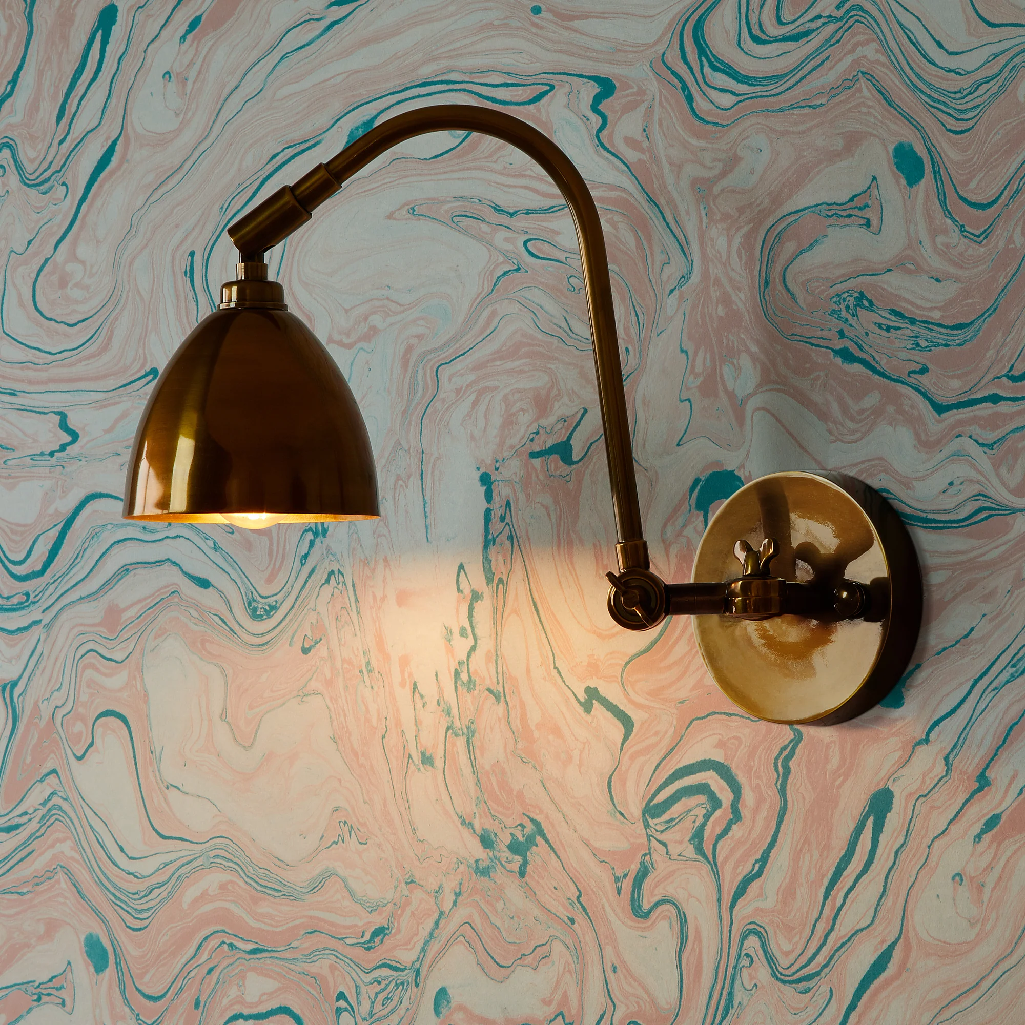 Jasmine wall sconce in antiqued Brass - Image 2