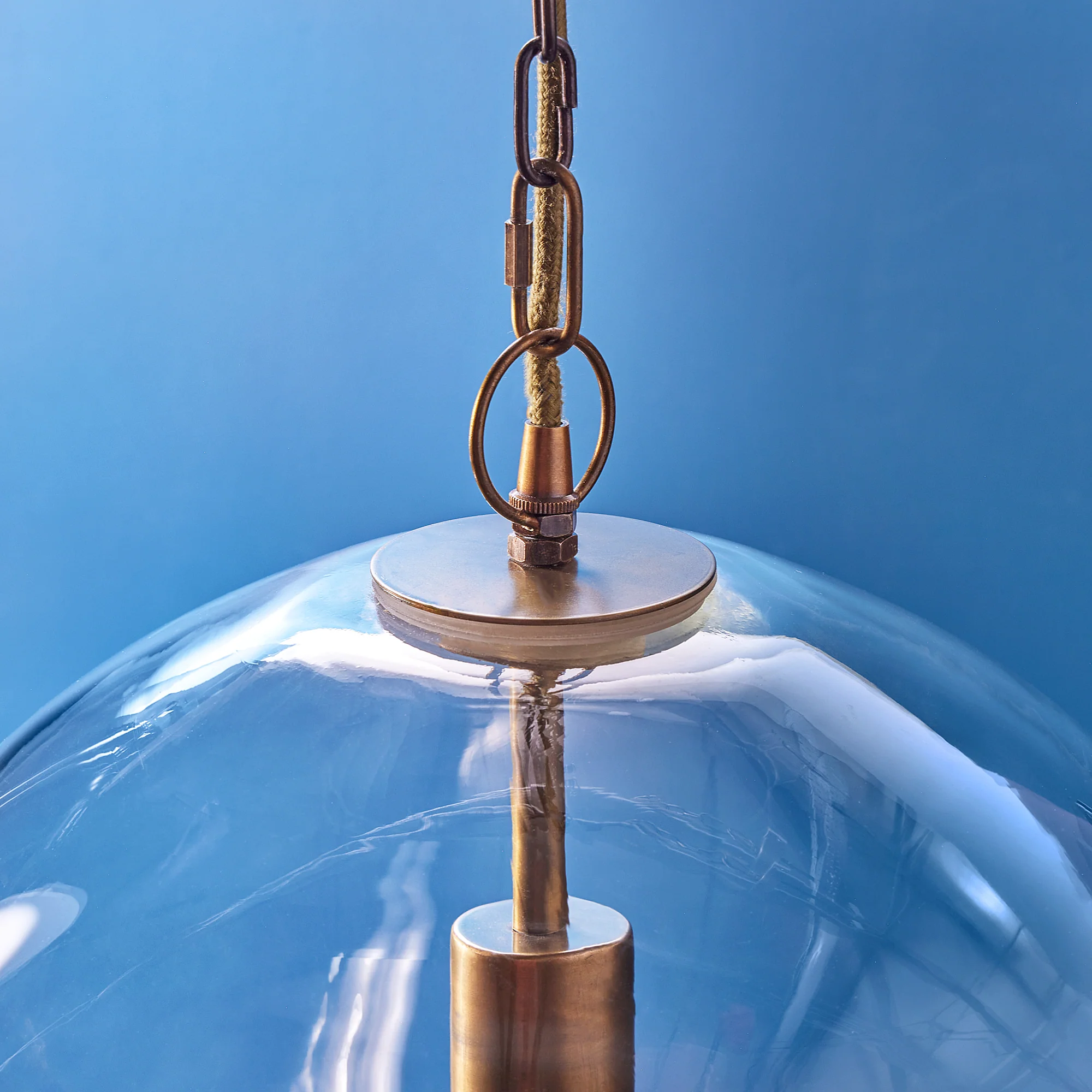 Large Zindarella pendant light in clear glass - Image 7