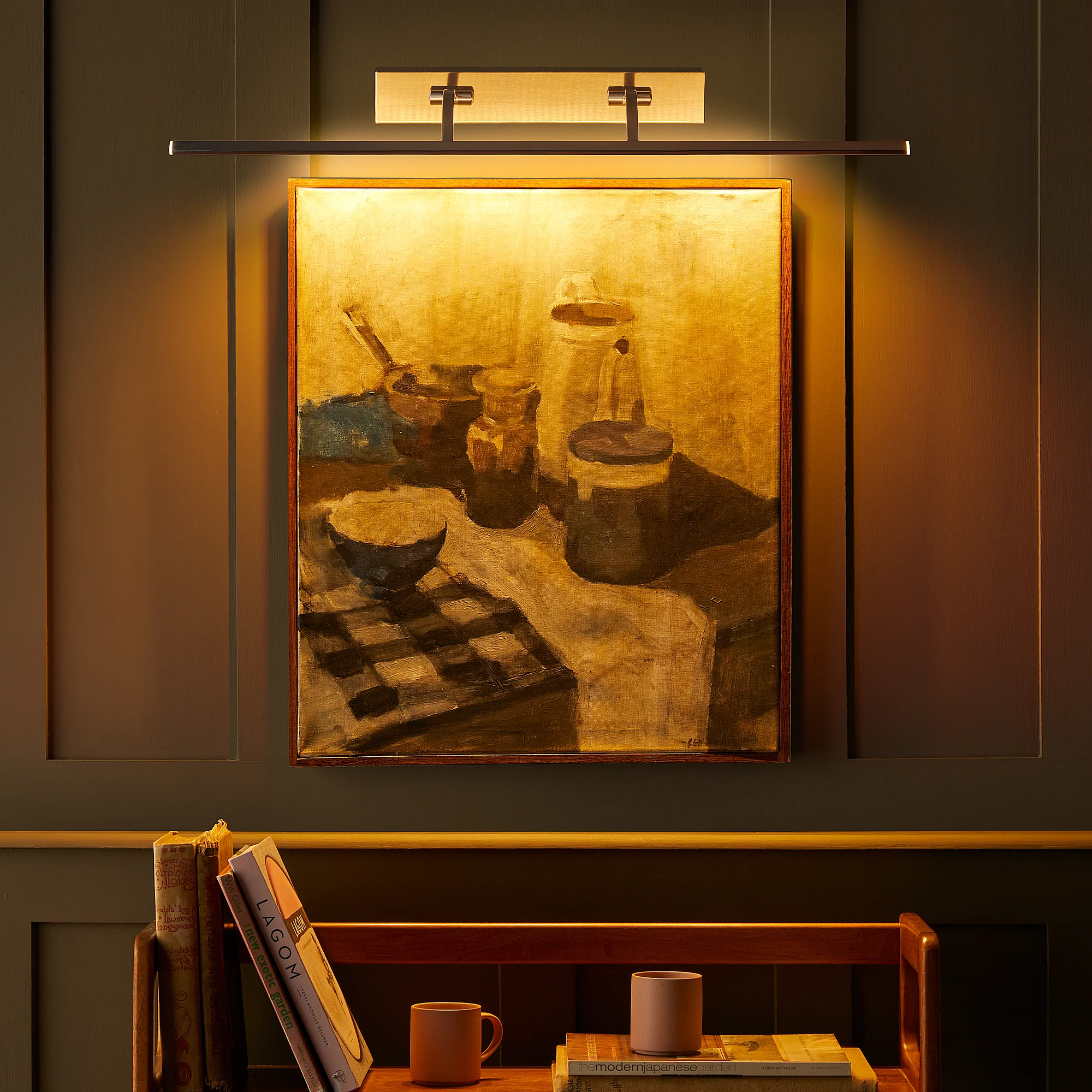 Larger Blake picture light in brushed chrome - Image 3