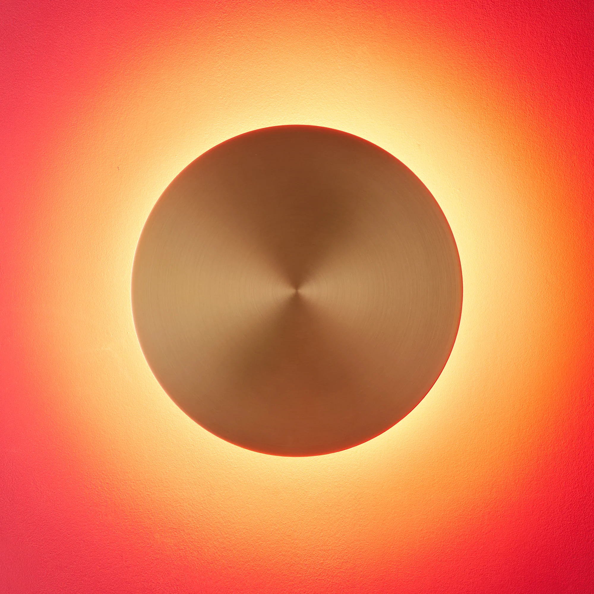 Larger Helios wall sconce in brushed gold - Image 6