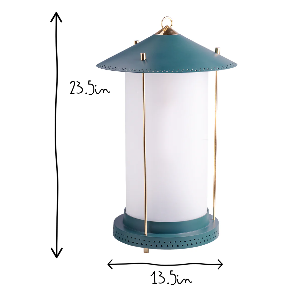 larger Stefan cordless lantern in Denim by the Novogratz - Image 8