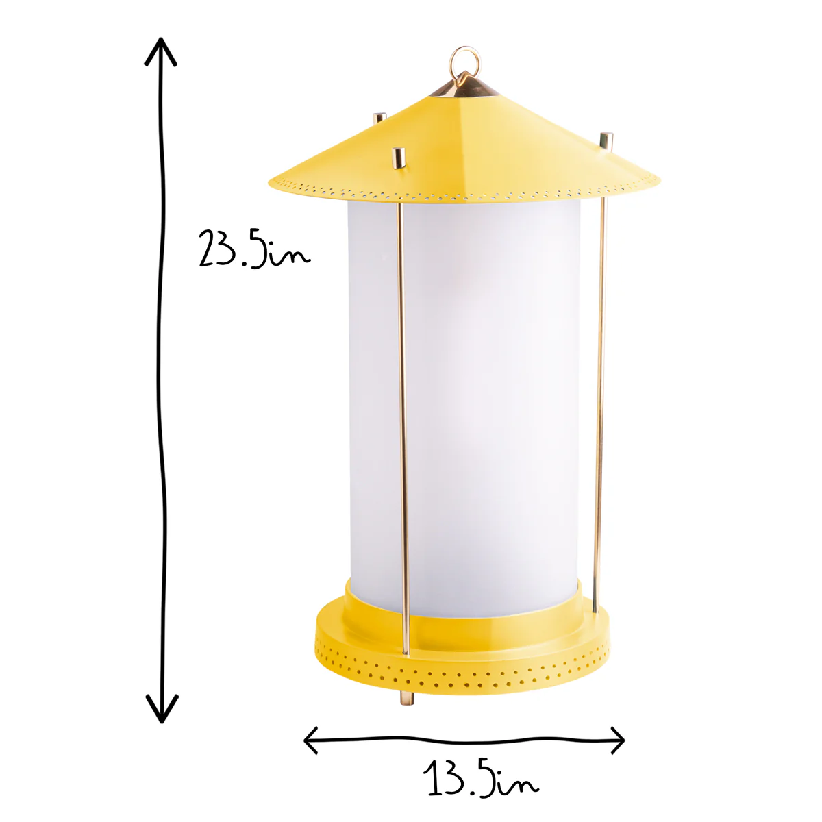 larger Stefan cordless lantern in Sand by the Novogratz - Image 8
