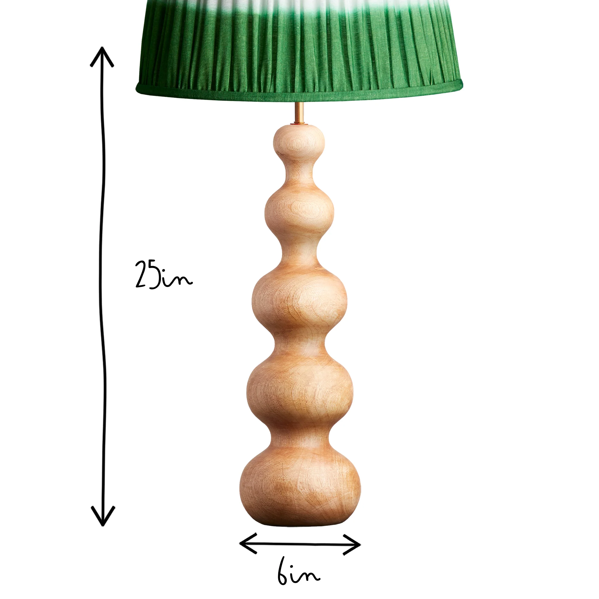 Larger Wobster table lamp in natural wood - Image 6