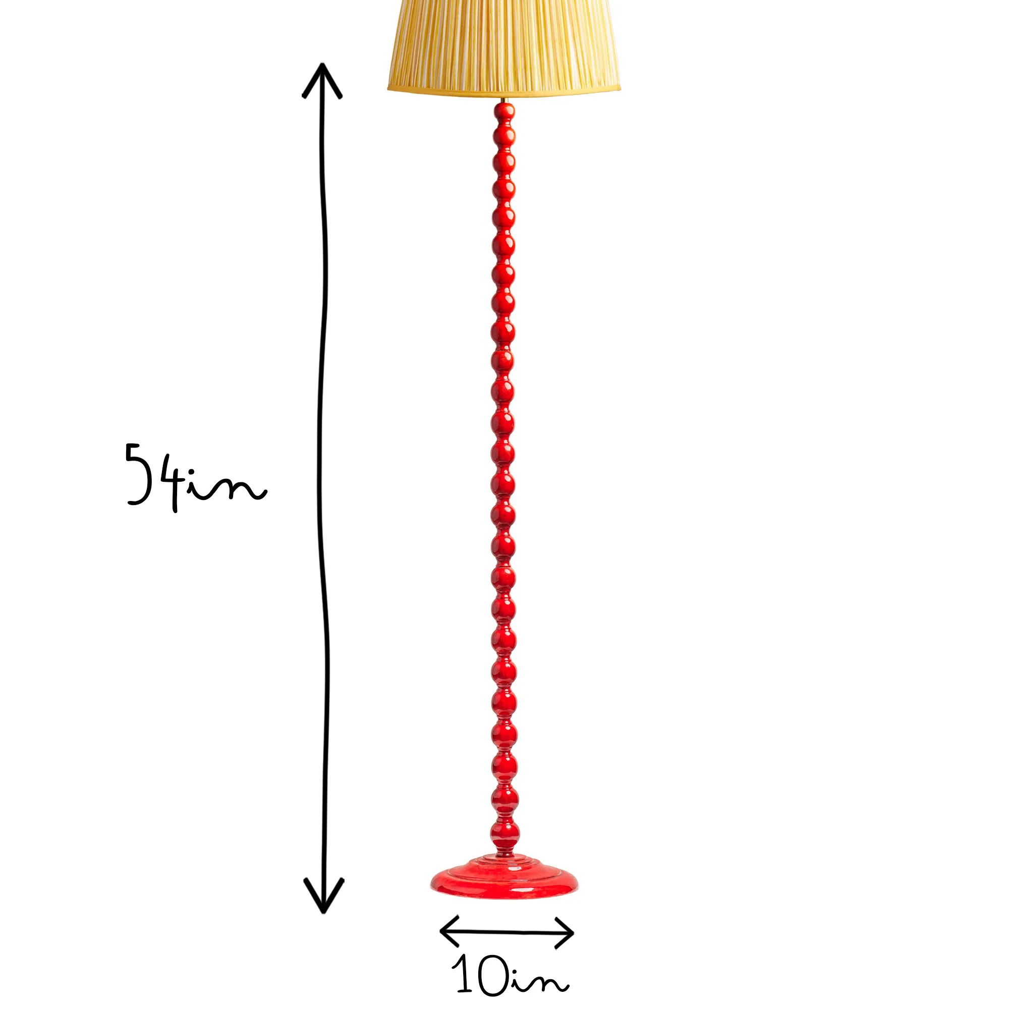 Lillee cordless standing lamp in red - Image 11