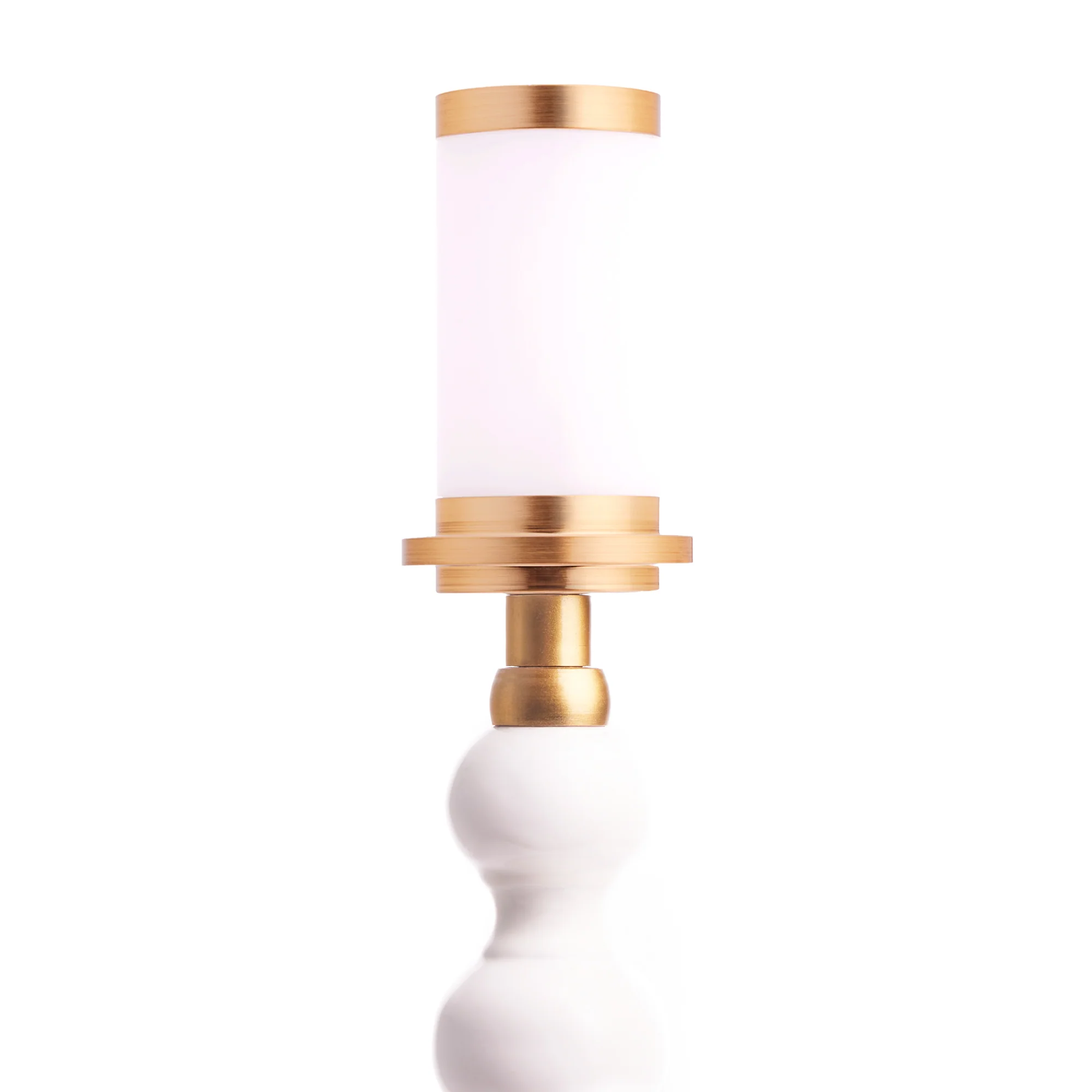 Lillee cordless table lamp in white lacquered wood - Image 5