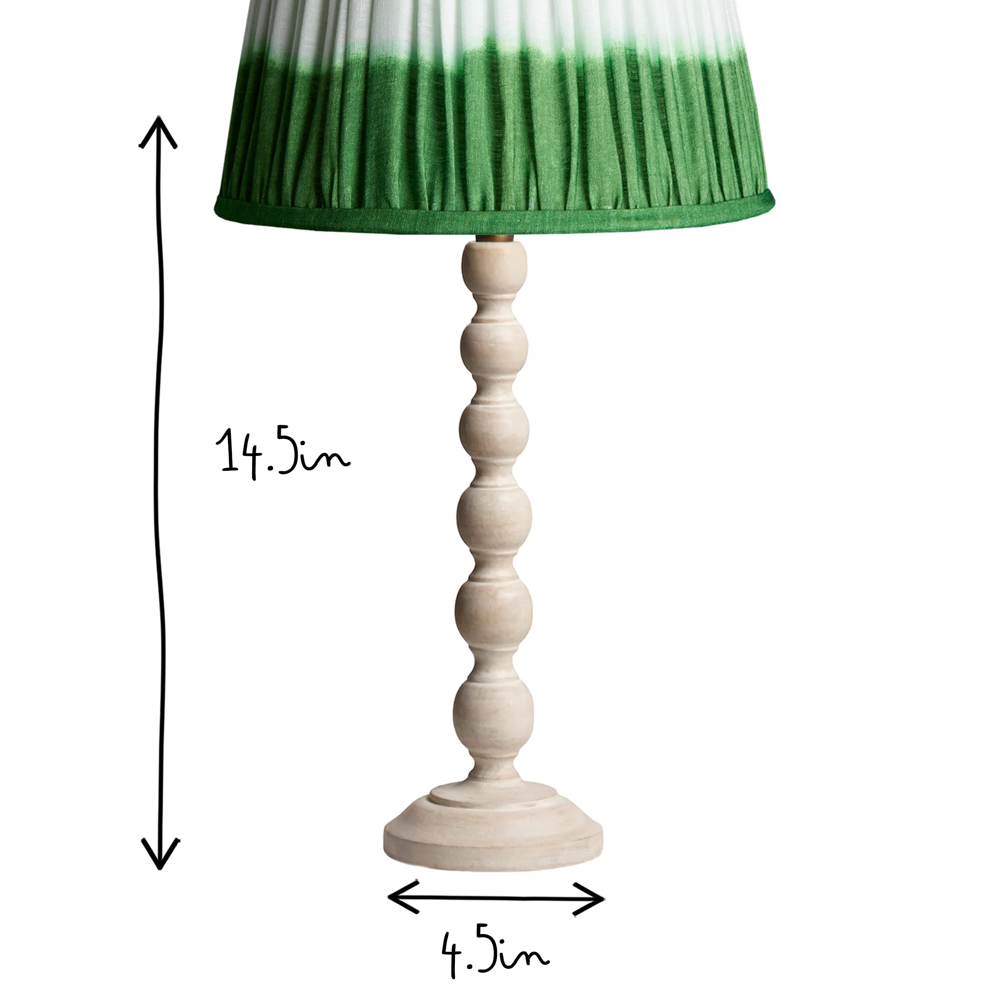 Lillee table lamp in wood with a white finish - Image 7