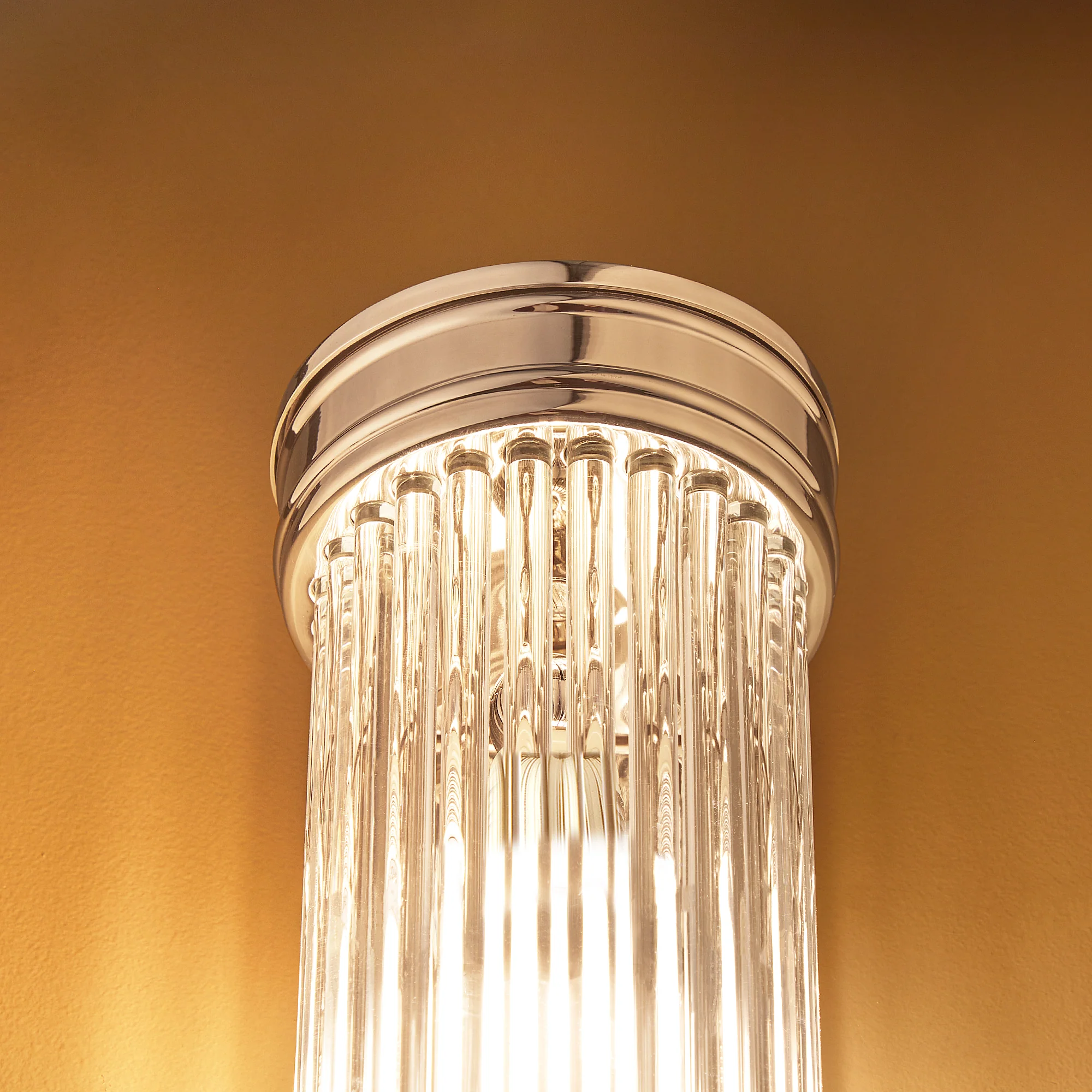 Long Roddy wall sconce in nickel with glass rods - Image 10