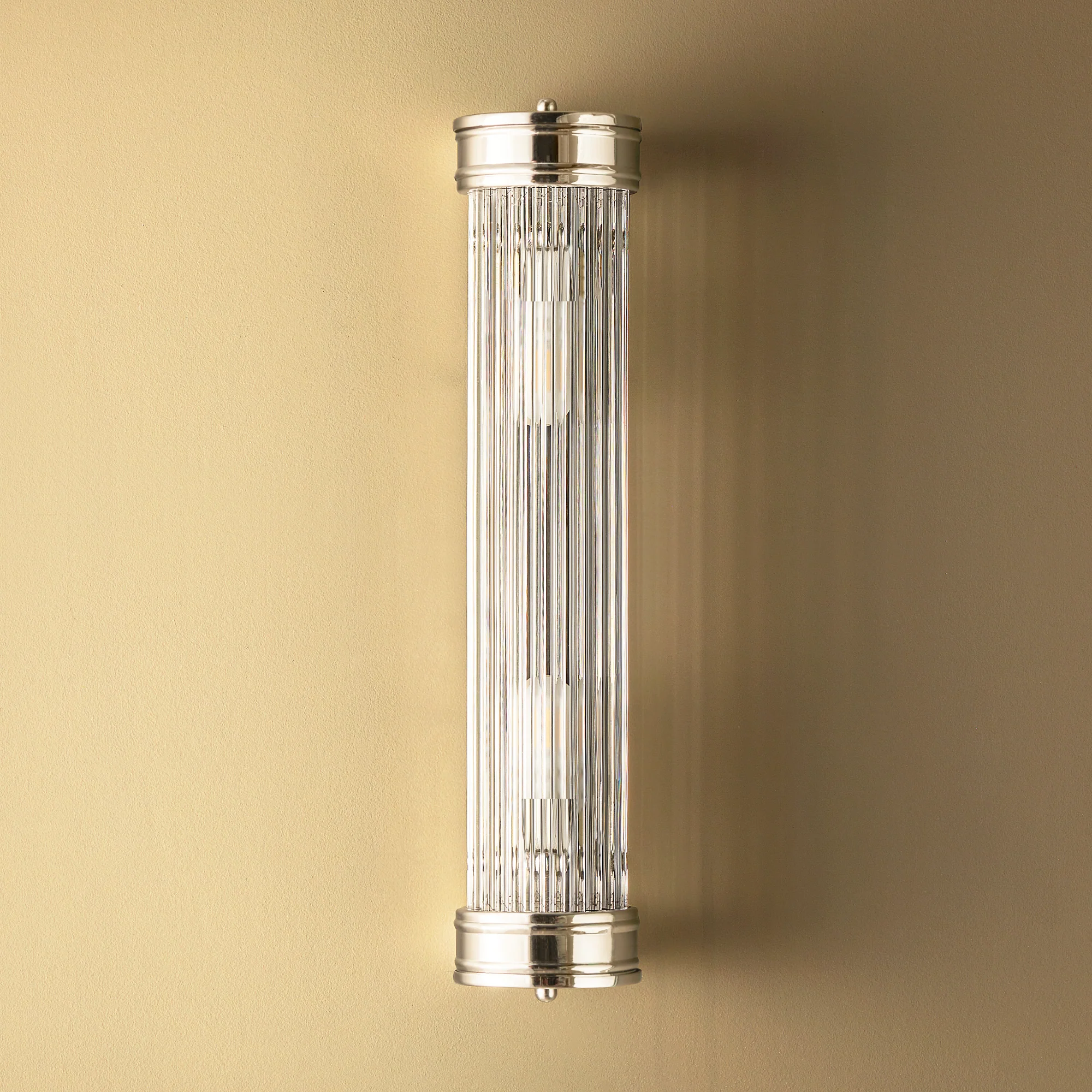 Long Roddy wall sconce in nickel with glass rods - Image 3