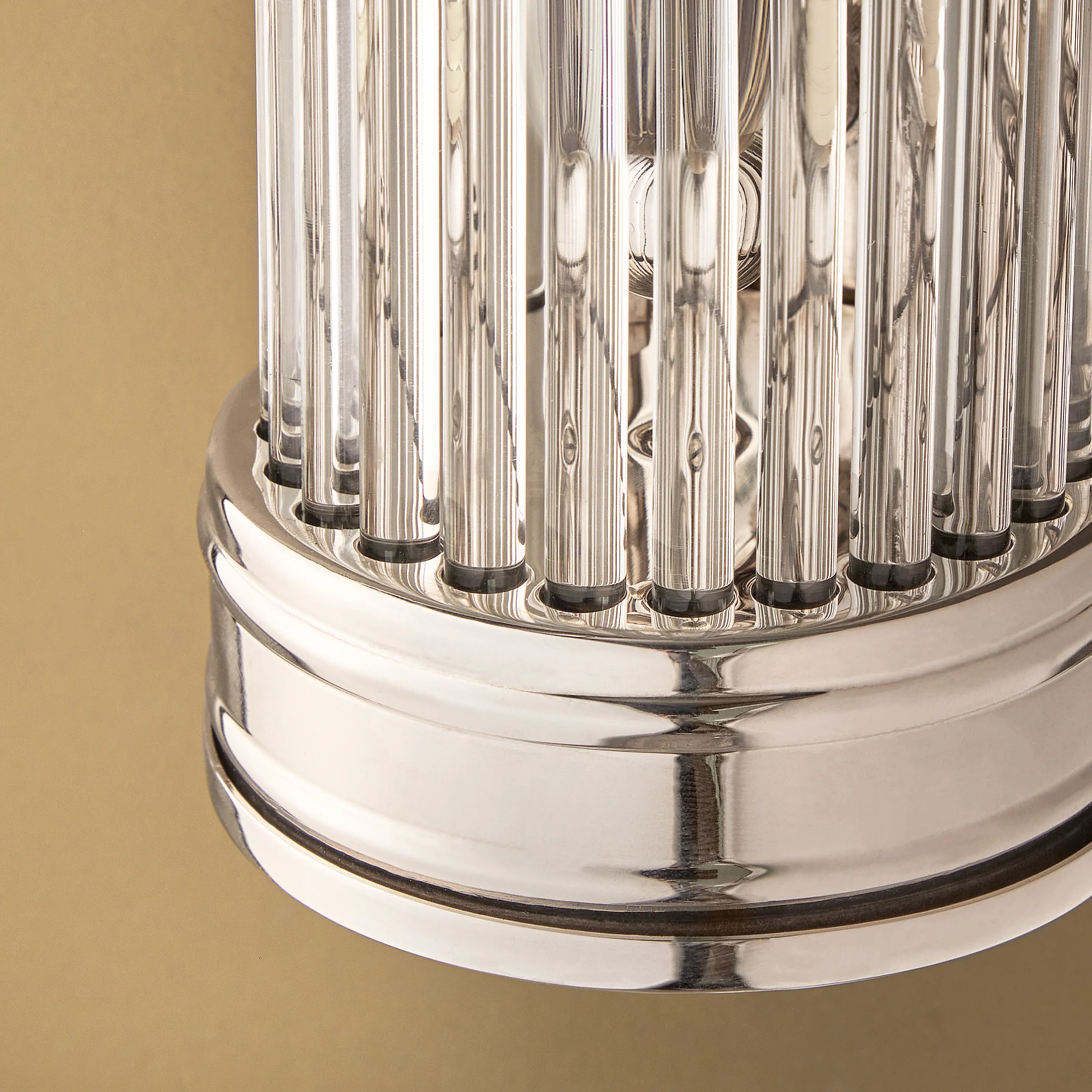 Long Roddy wall sconce in nickel with glass rods - Image 7