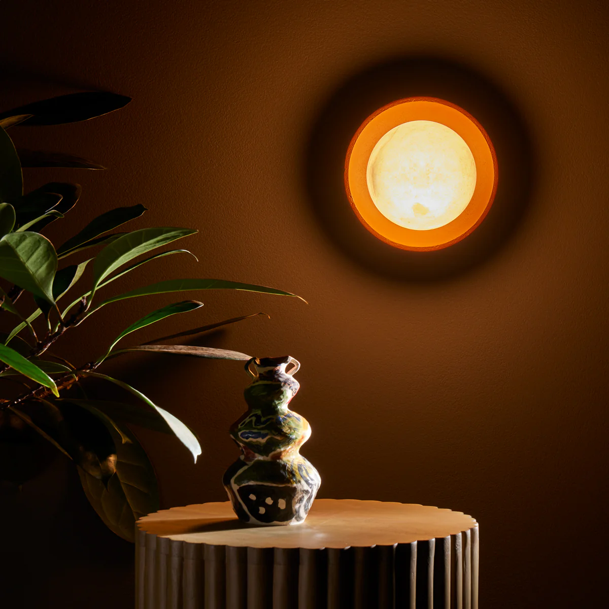 Luna wall sconce in terracotta finish by Matthew Williamson - Image 4