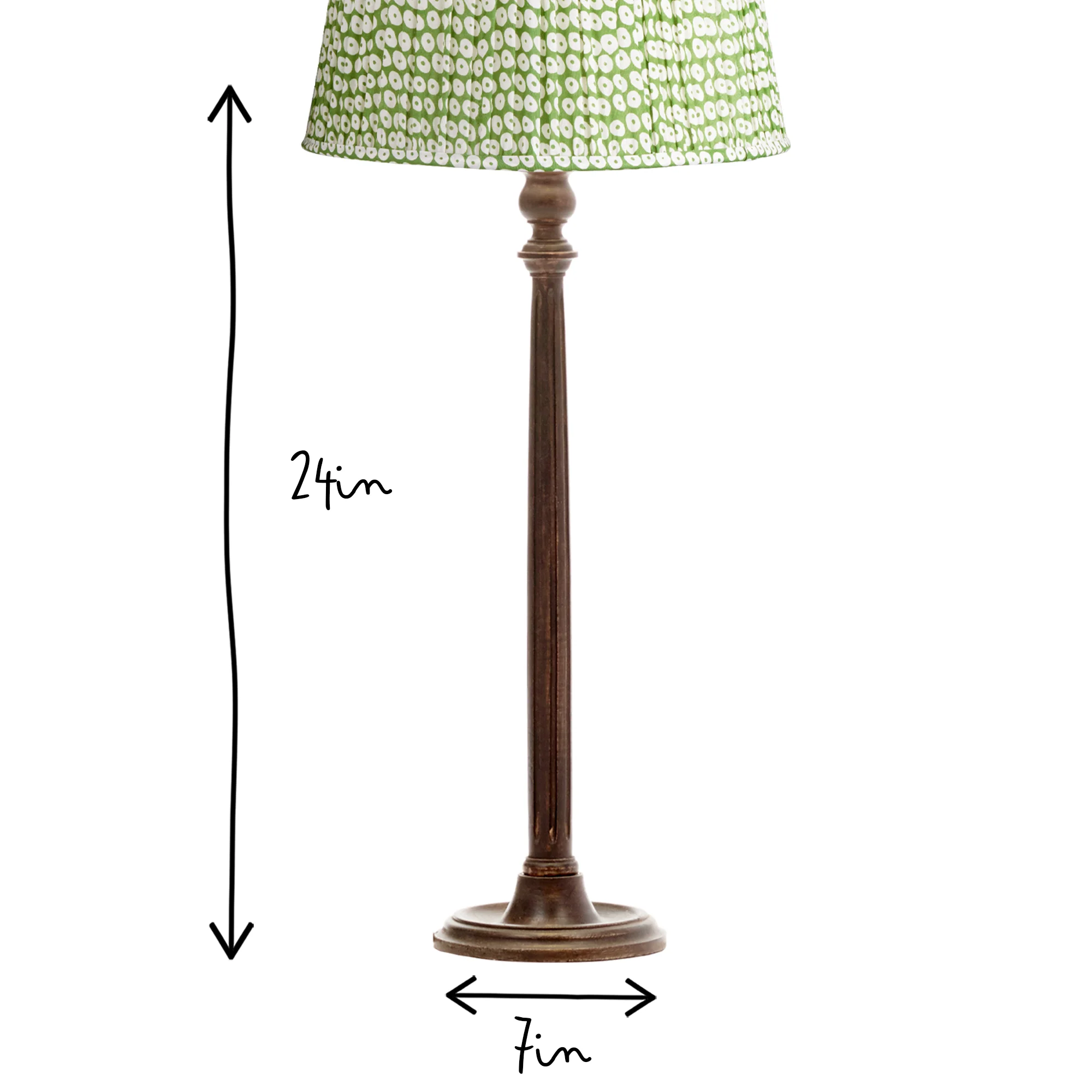 Luty table lamp in mahogany - Image 6
